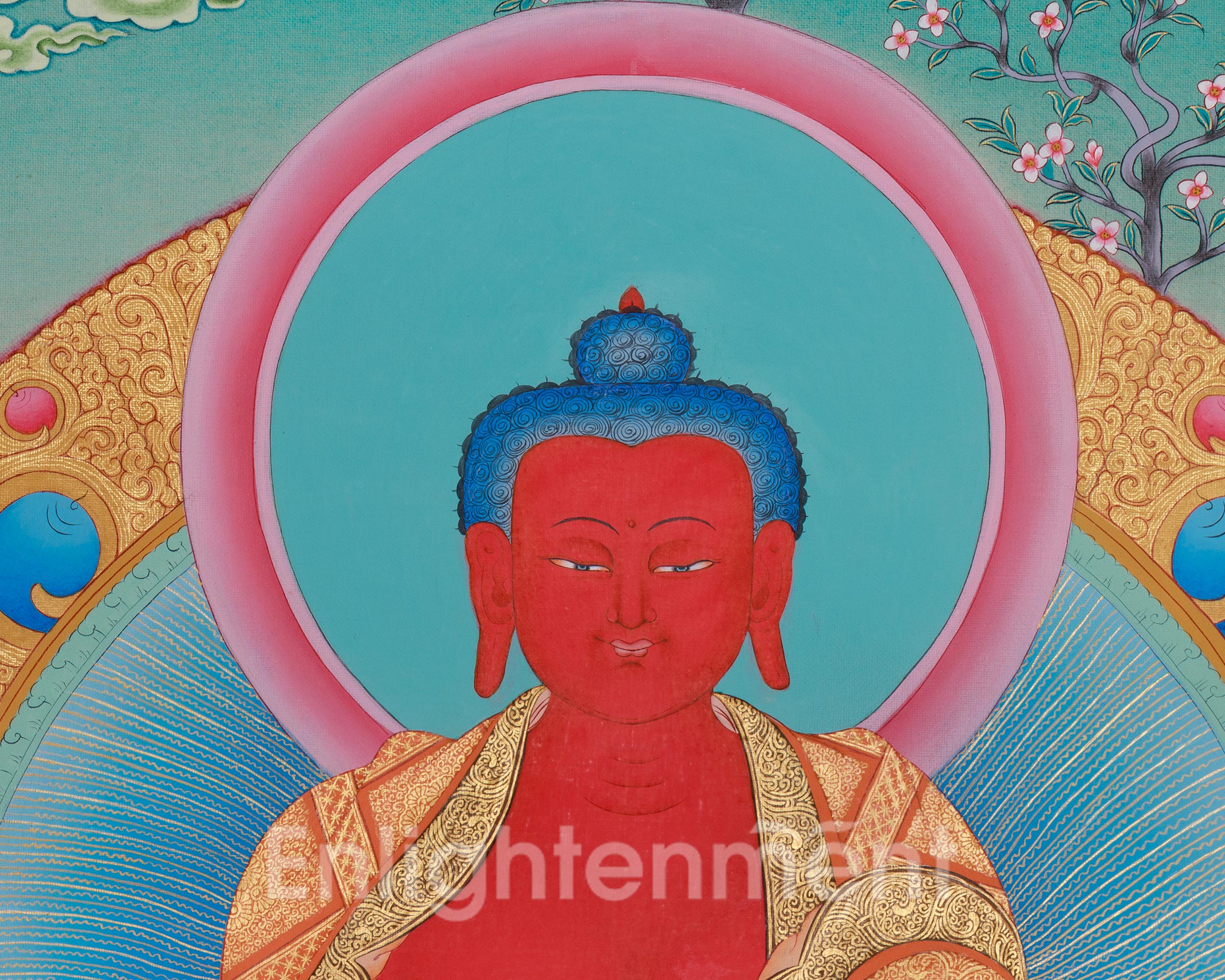 Traditional Amitabha Buddha Art | Boundless Compassion | Meditation Altar