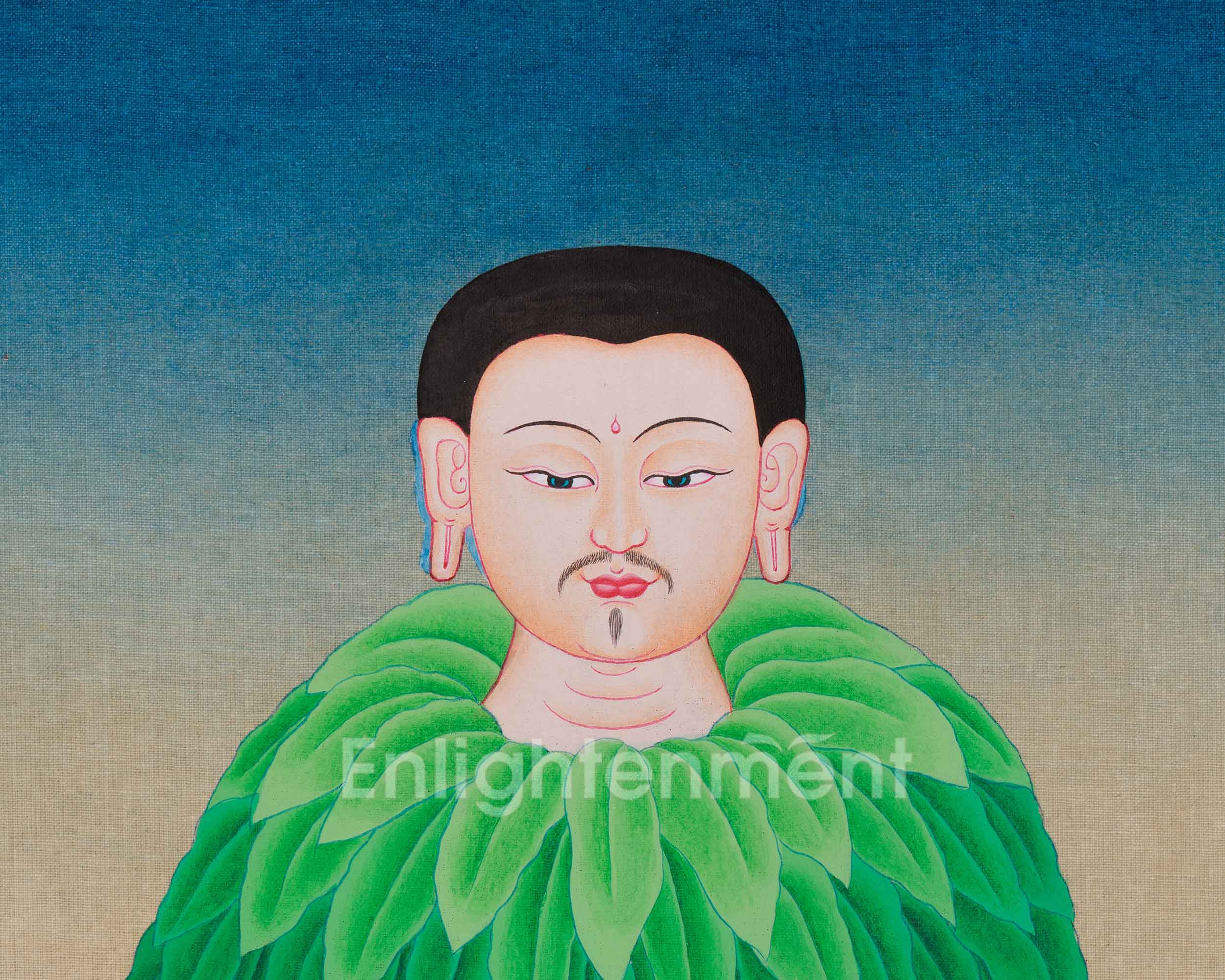 Hand-Painted Mahasiddha Udilipa Thangka | The Legendary Flying Siddha