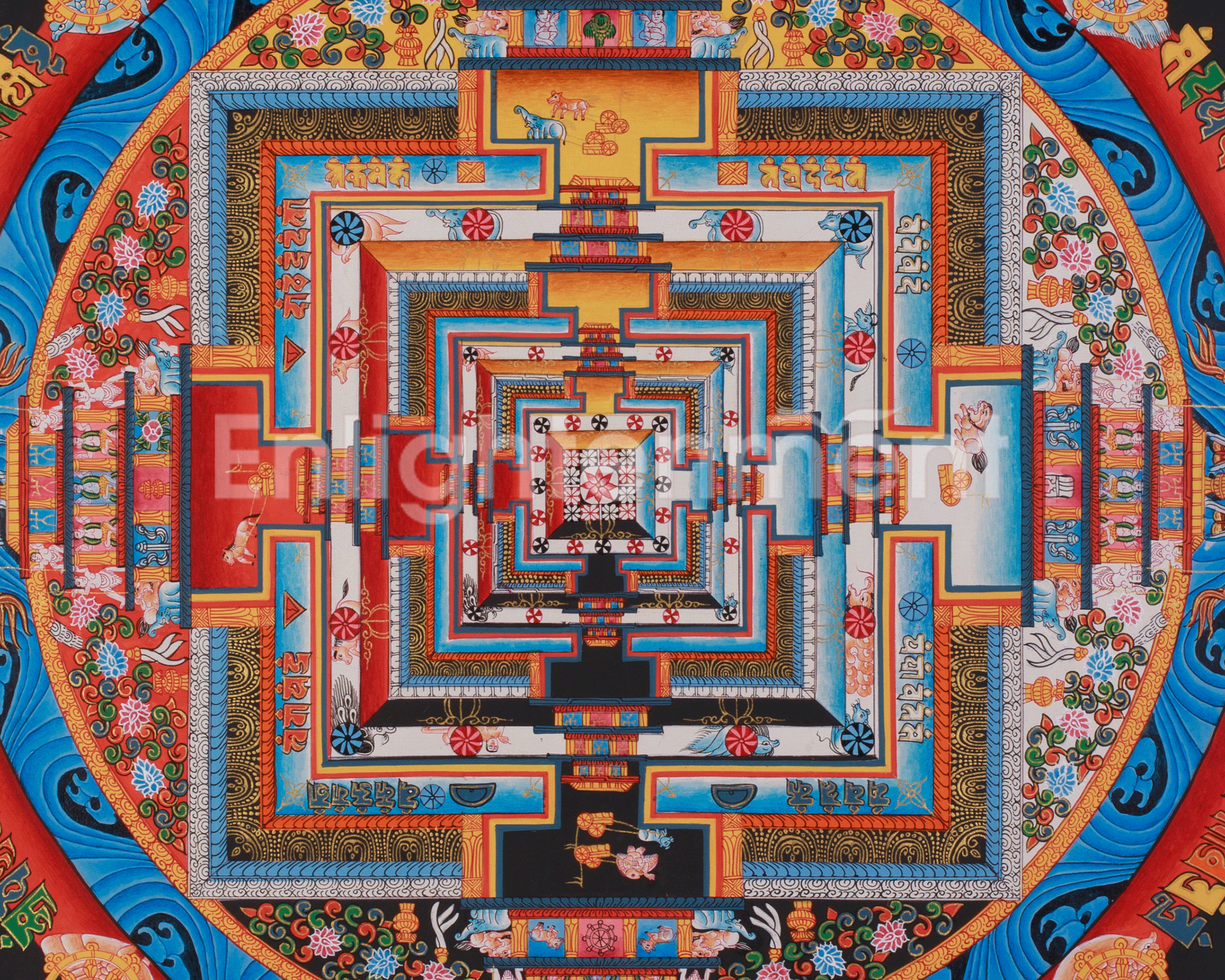 Sacred Kalachakra Mandala Artwork | Harmony, Protection, and Inner Awakening
