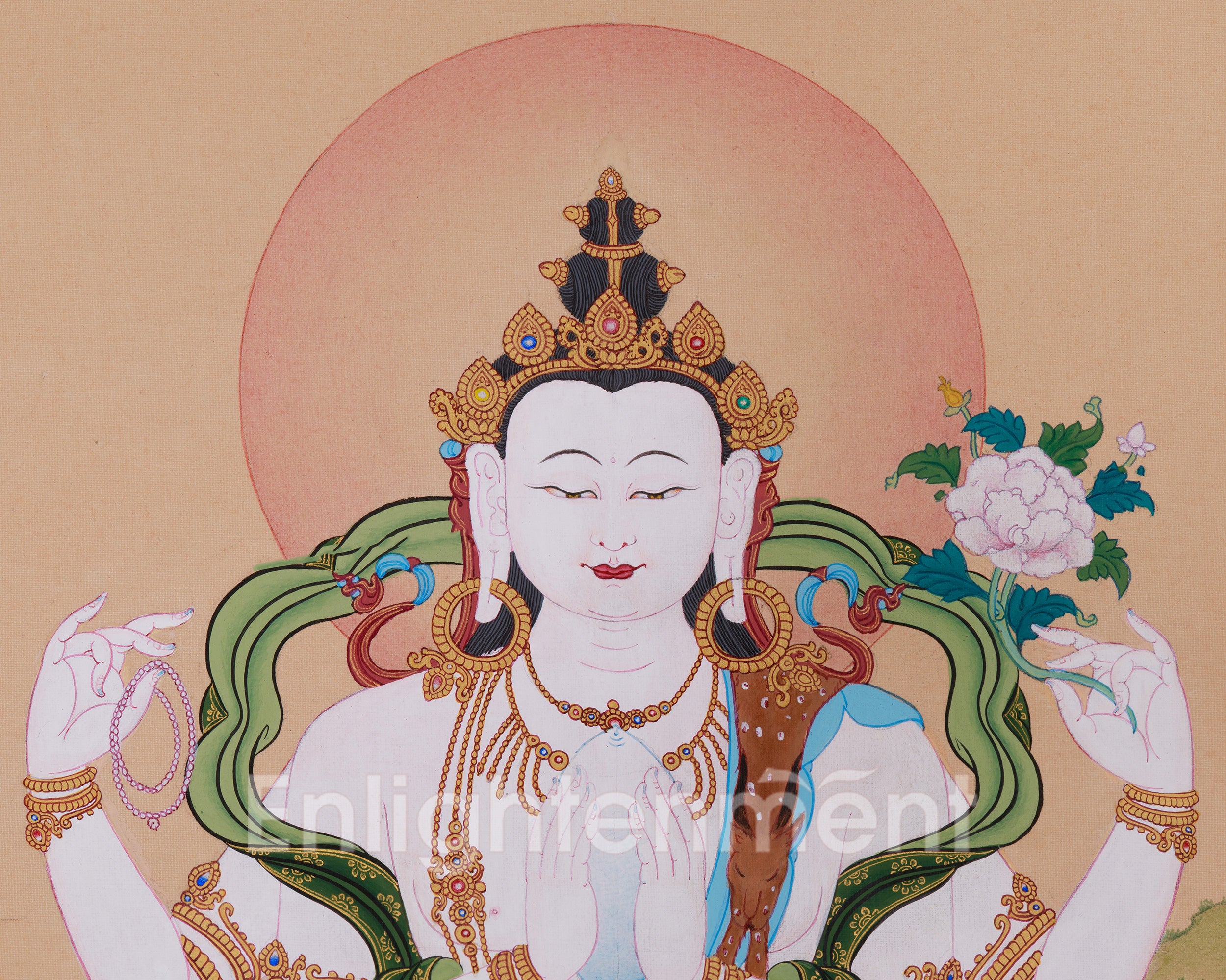 The Compassionate Bodhisattva, Chenrezig | Tibetan Art of Mercy and Love