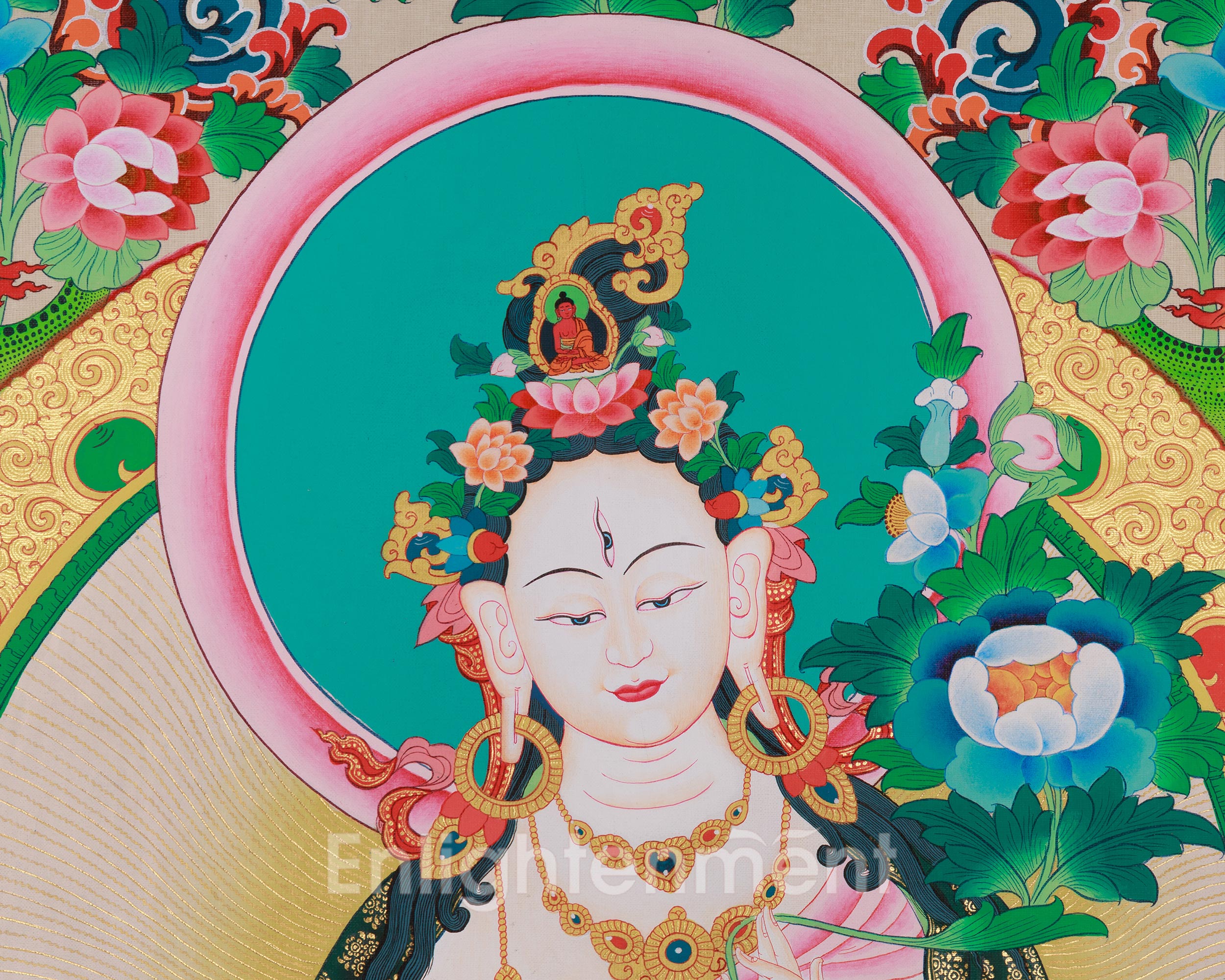 Buddhist Sita Tara Thangka | Revered Female Buddha and Bodhisattva In Tibetan Buddhism