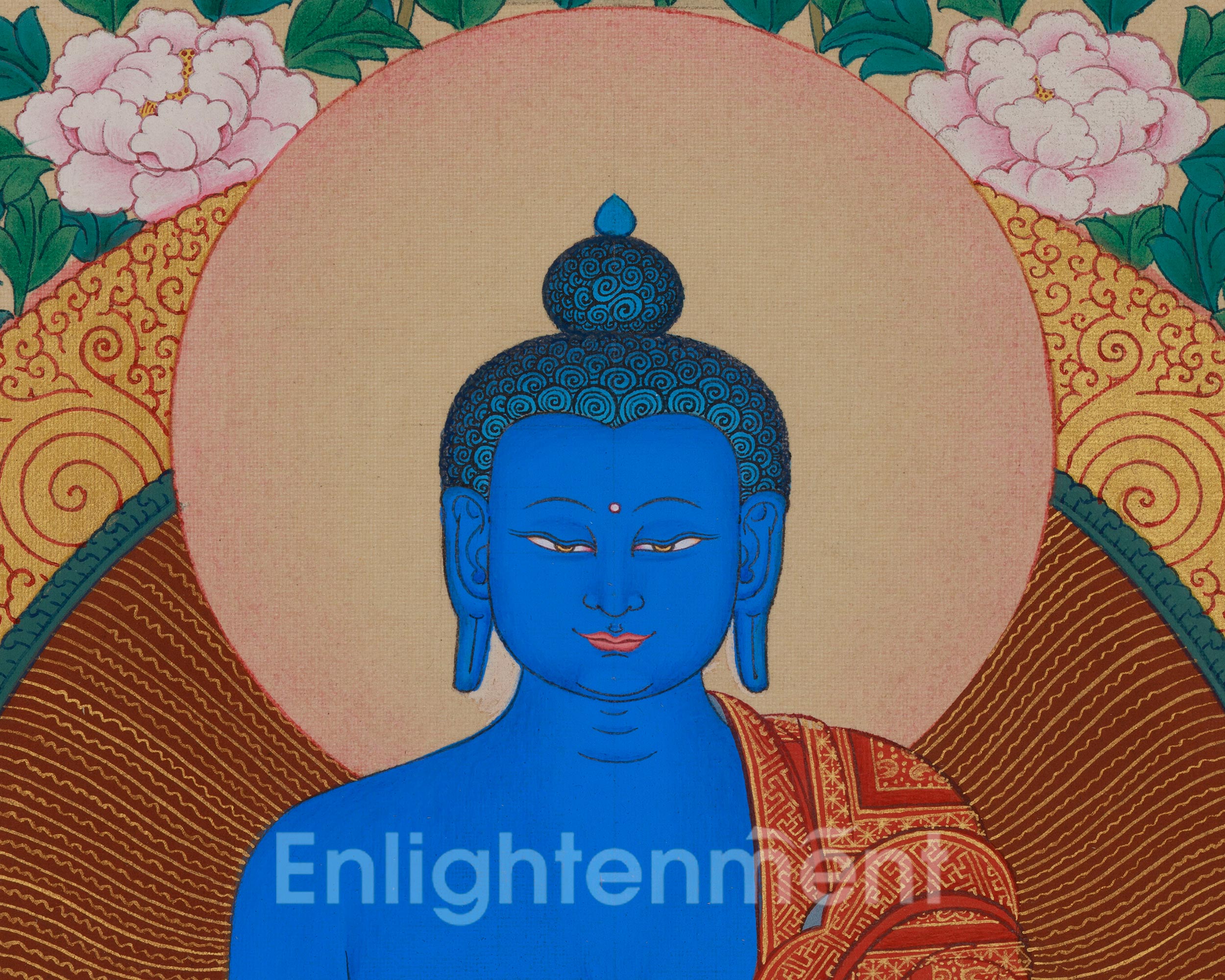 Authentic Asta Medicine Buddha Thangka | Healing Deity | Bhaisajyaguru Art