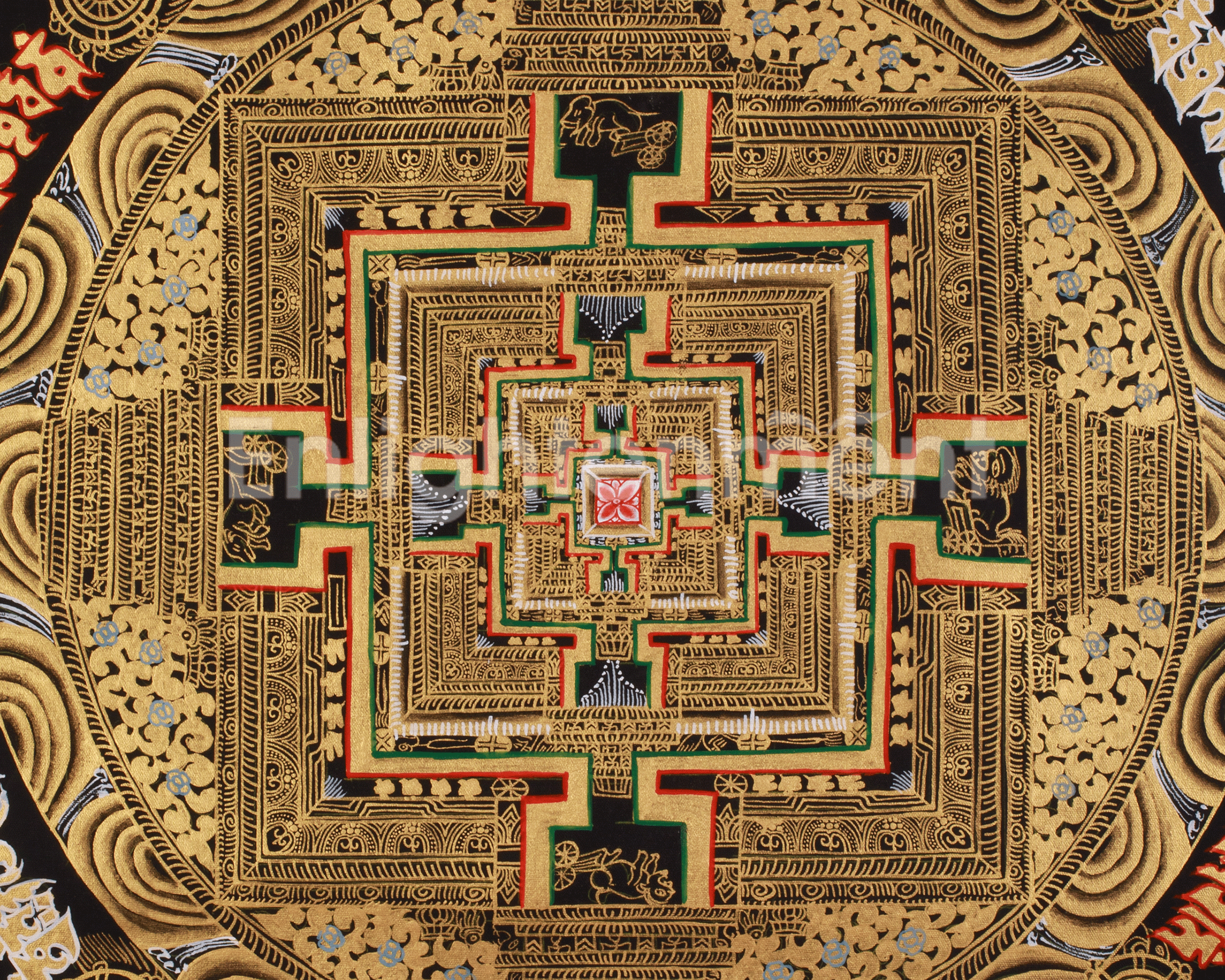 Sacred Thangka of Kalachakra Mandala | Spiritual Awakening | Meditation Altar