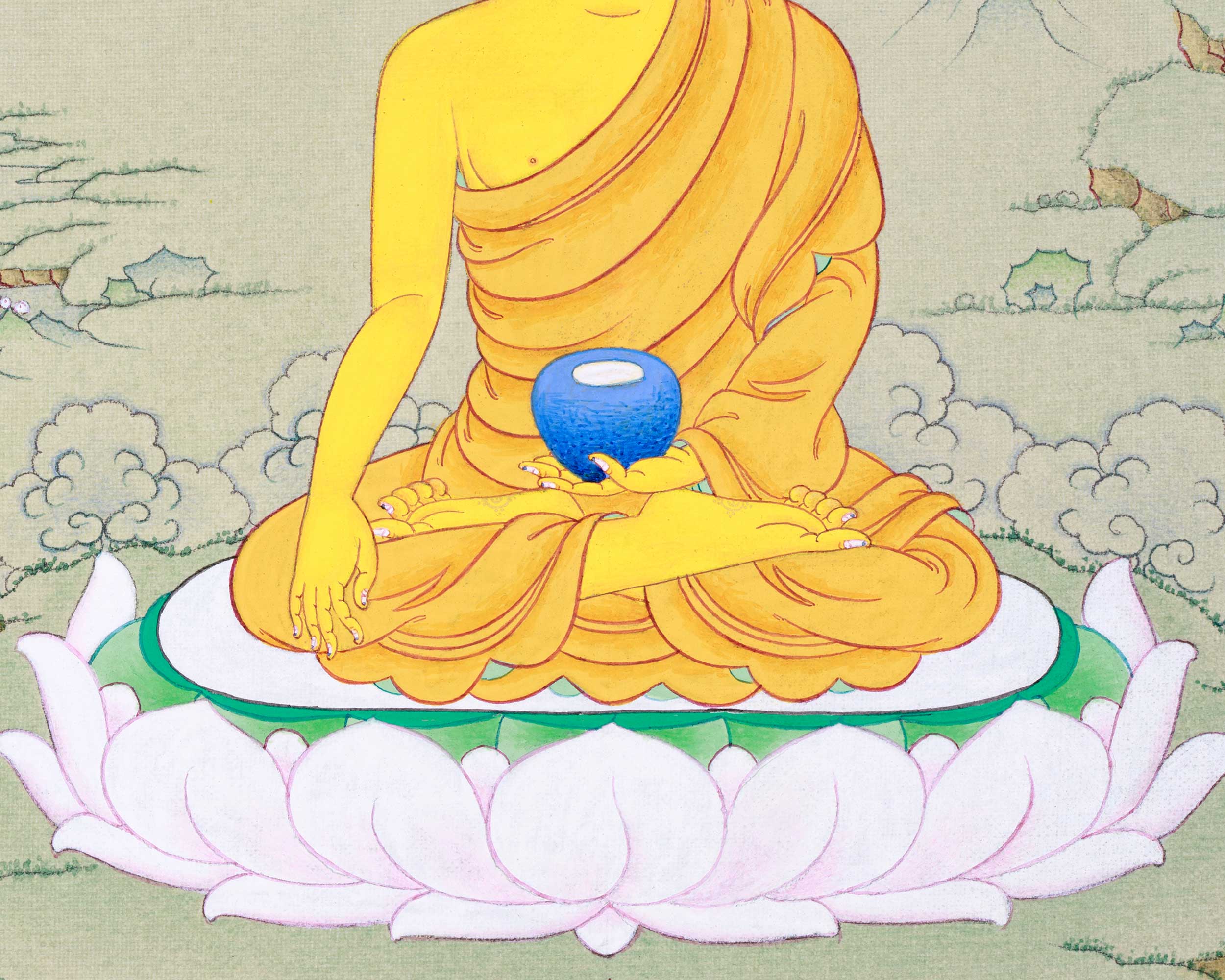 Small But Detailed Buddha Shakyamuni Thangka