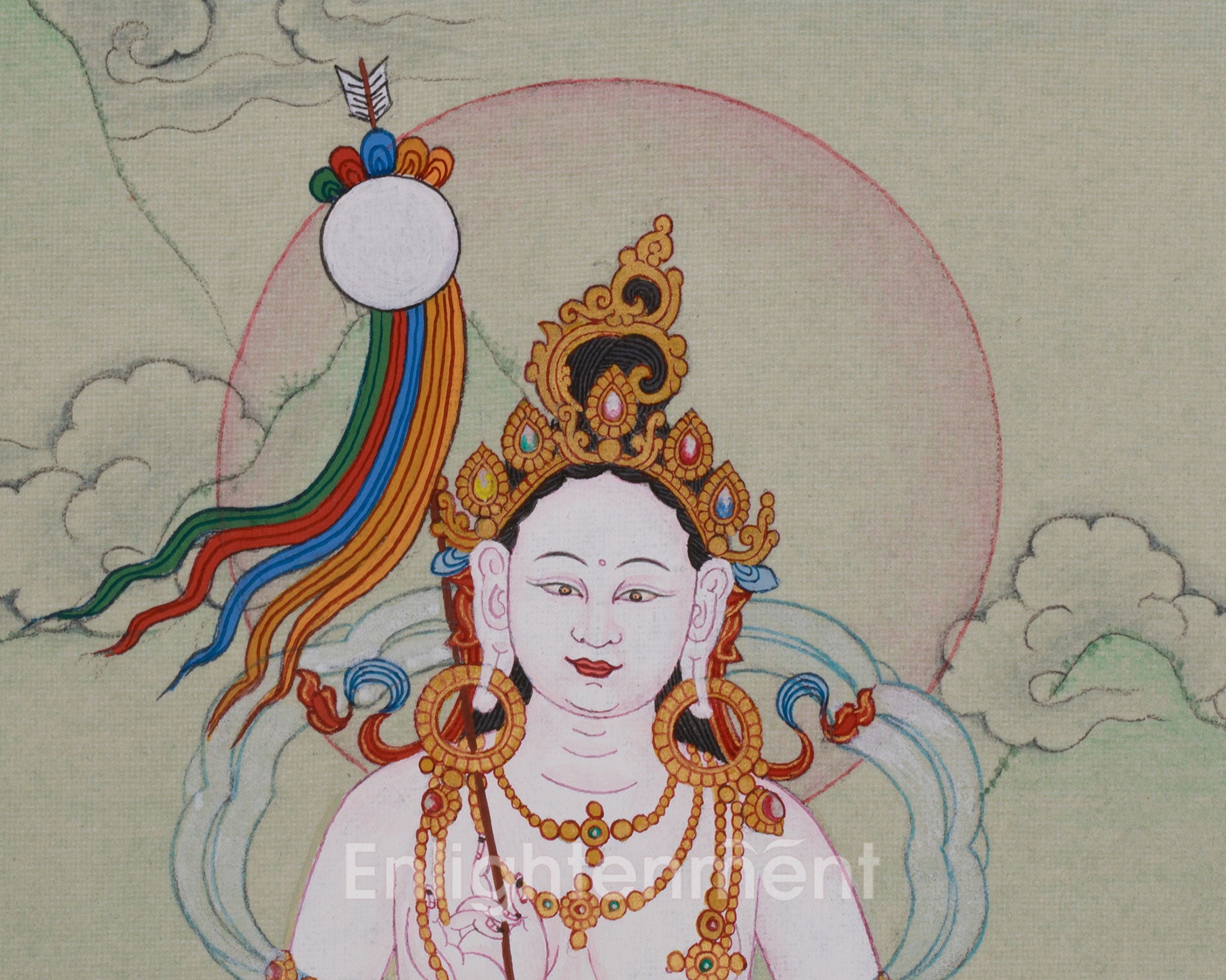 Mandarva Thangka | Guru Padmasambhava’s Enlightened Consort