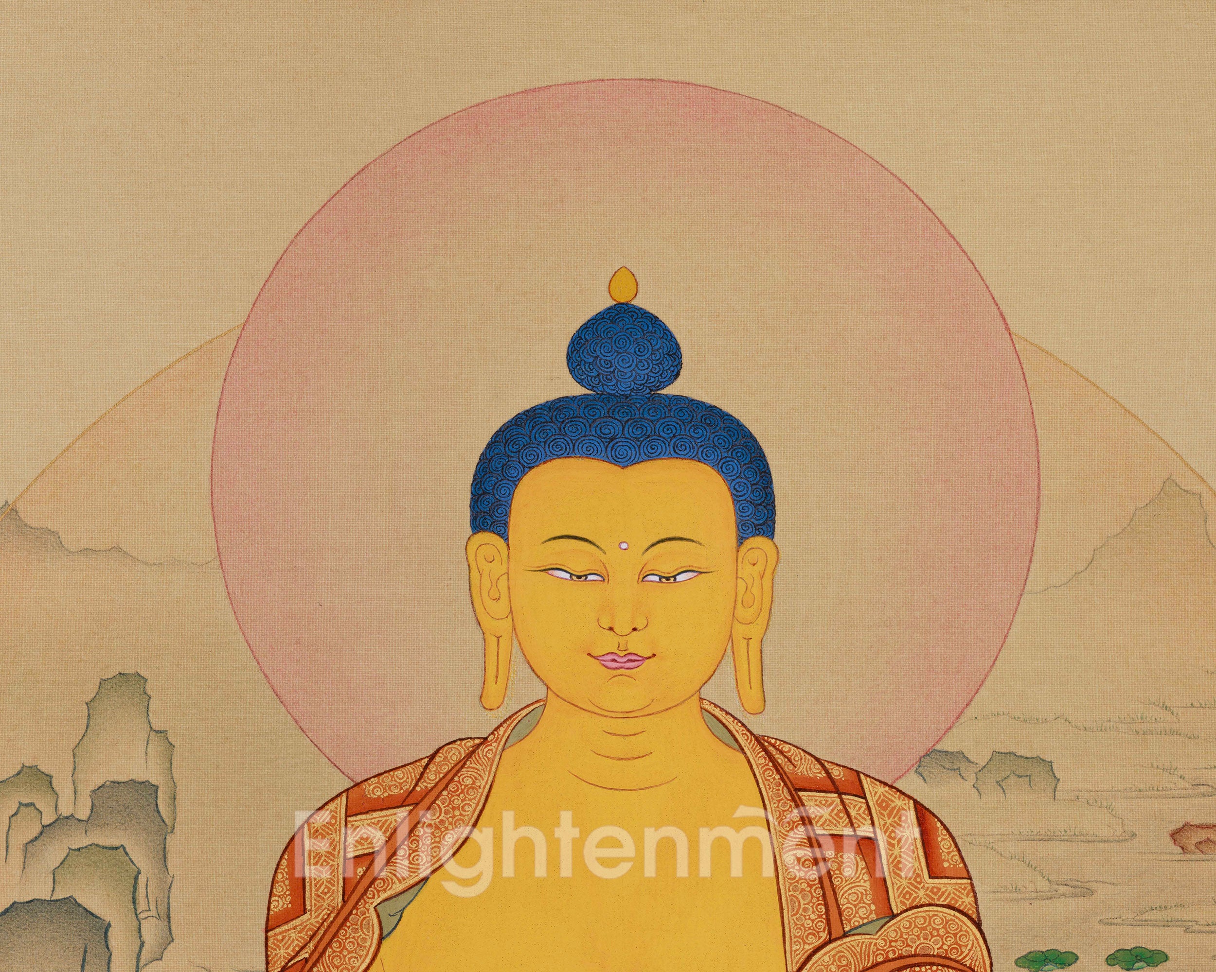 Historical Shakyamuni Buddha Thangka | The Buddha of Enlightenment