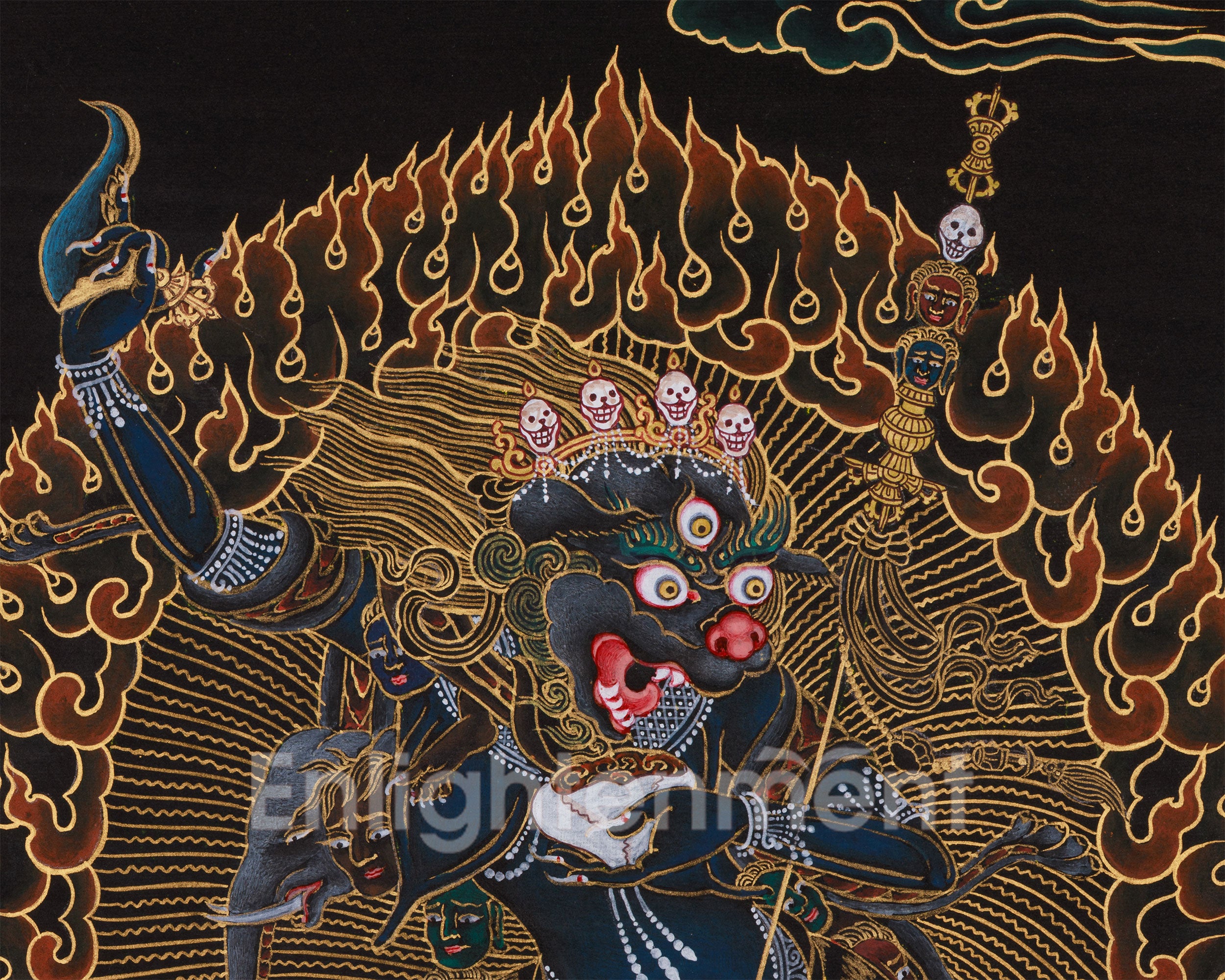 Lion-Faced Dakini Simhamukha | Fierce Goddess of Protection