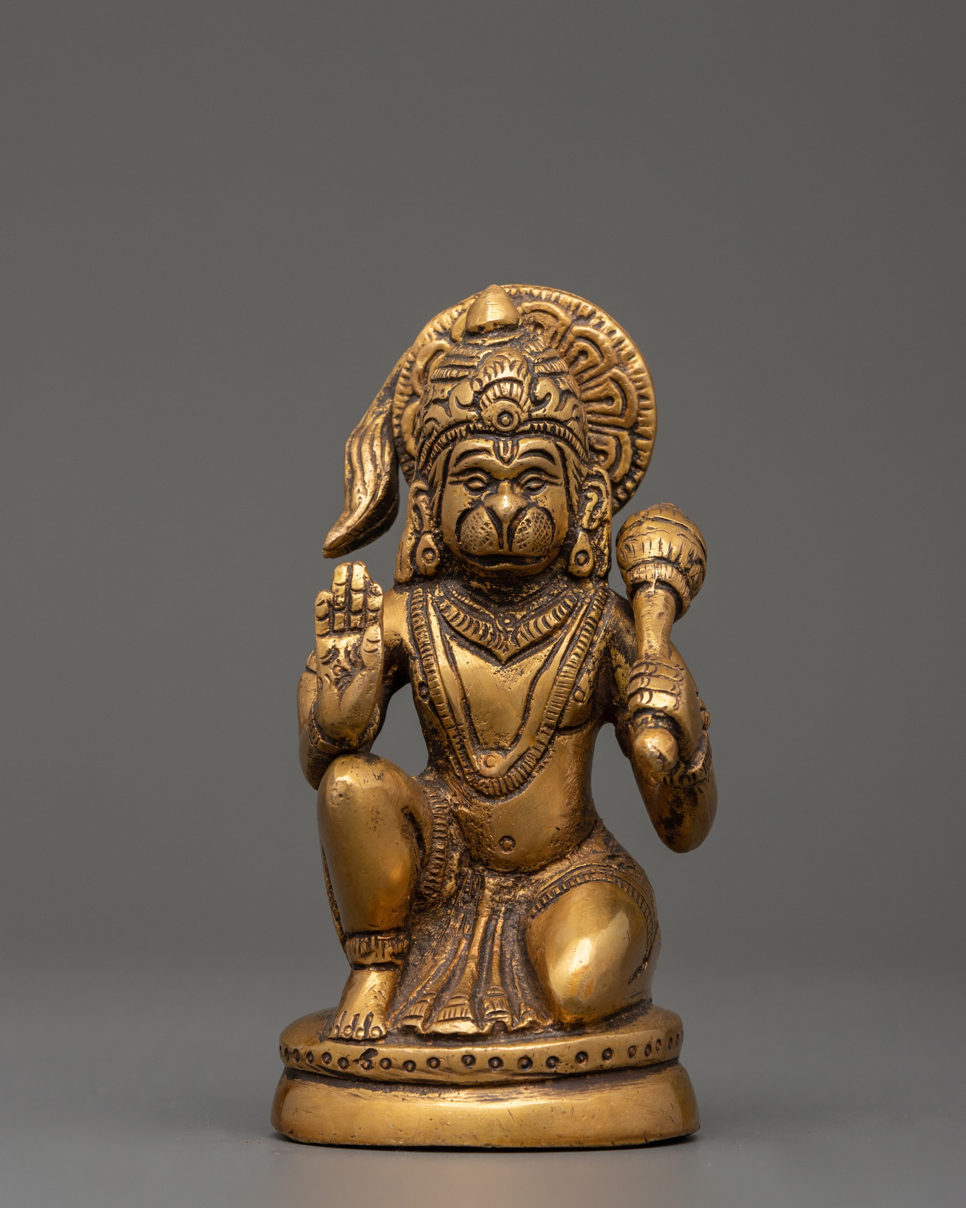 Brass Hanuman Statue