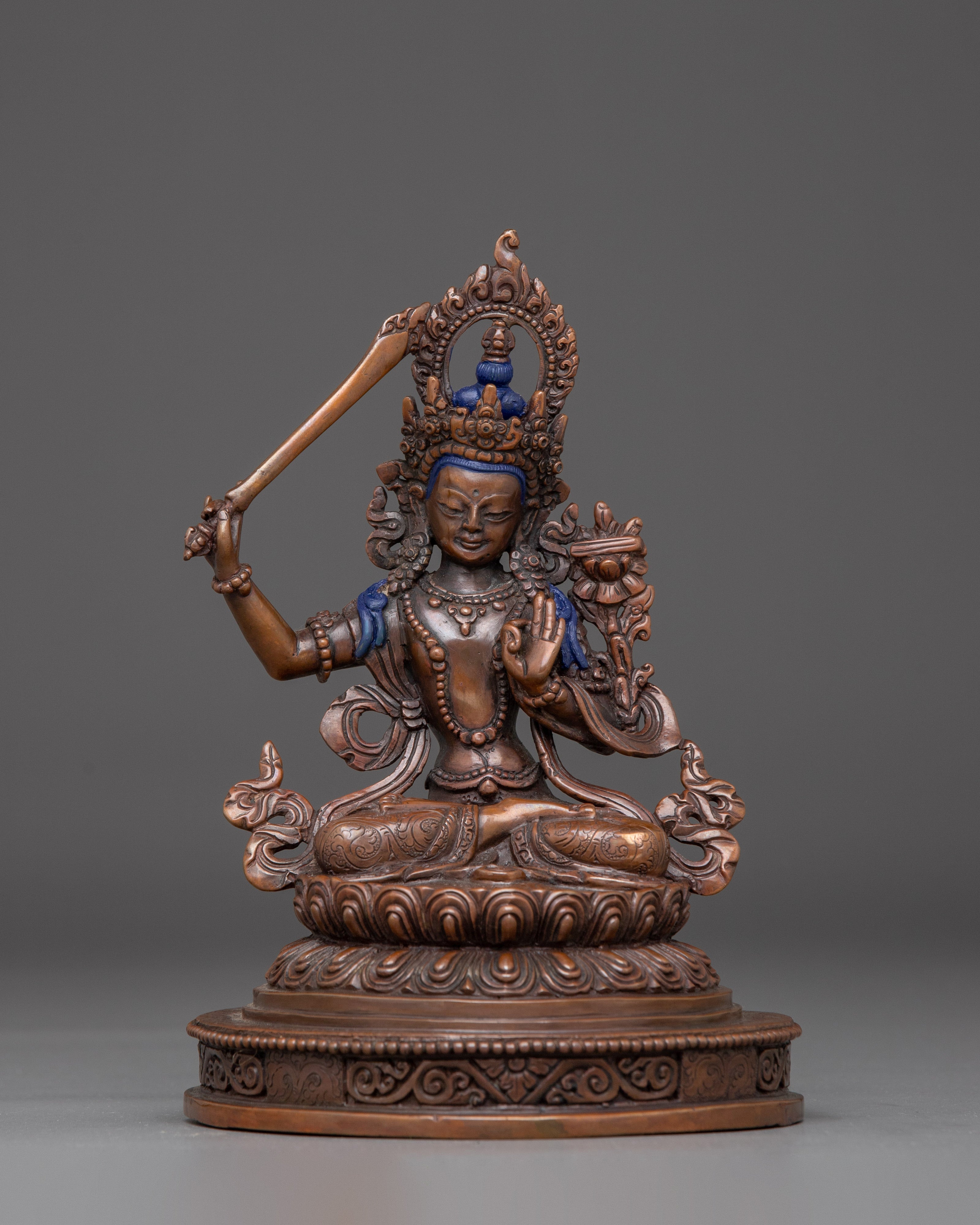Statue of Manjushri: Symbol of Wisdom and Enlightenment
