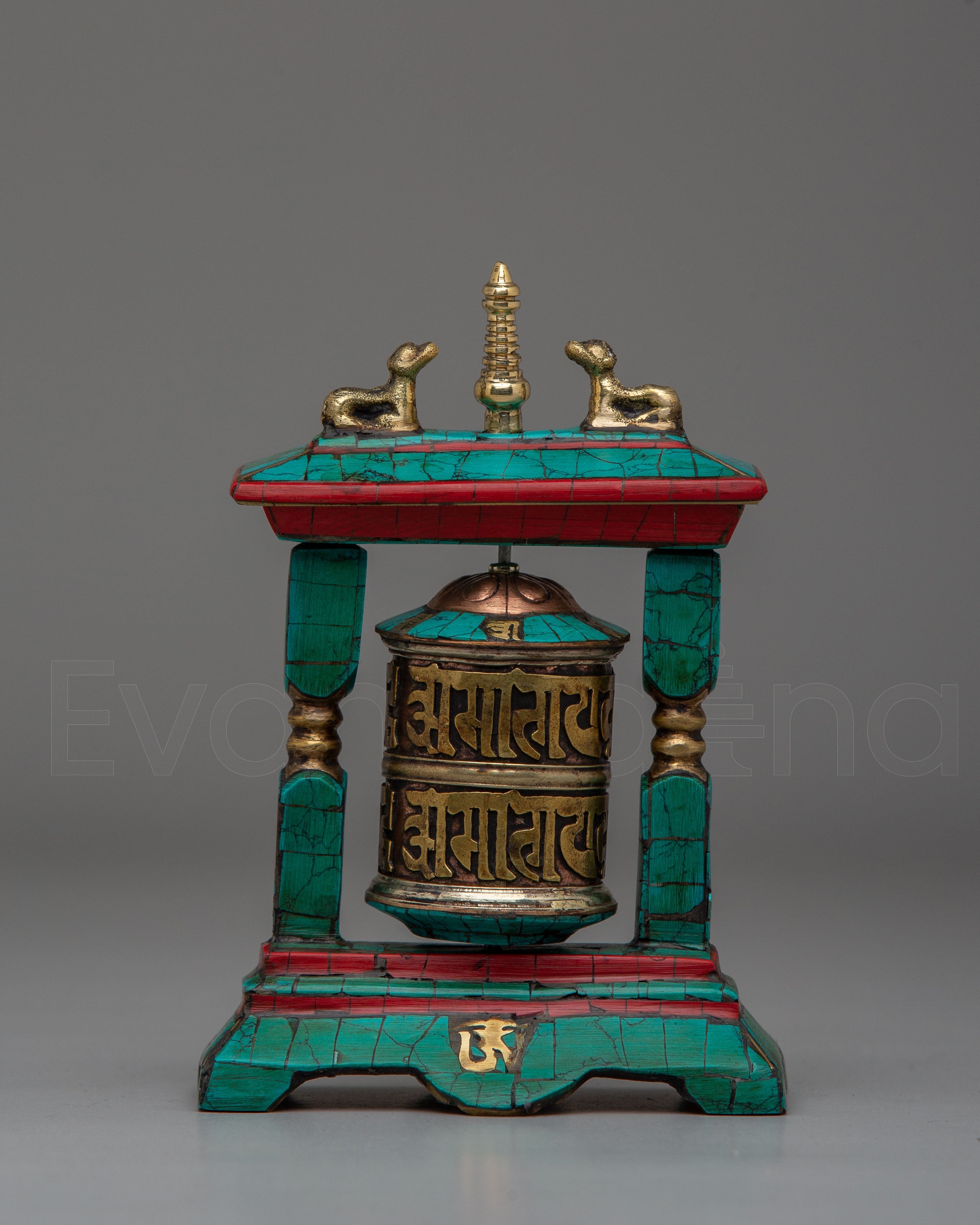 Handcrafted Prayer Wheel for Rituals | Spiritual Decor