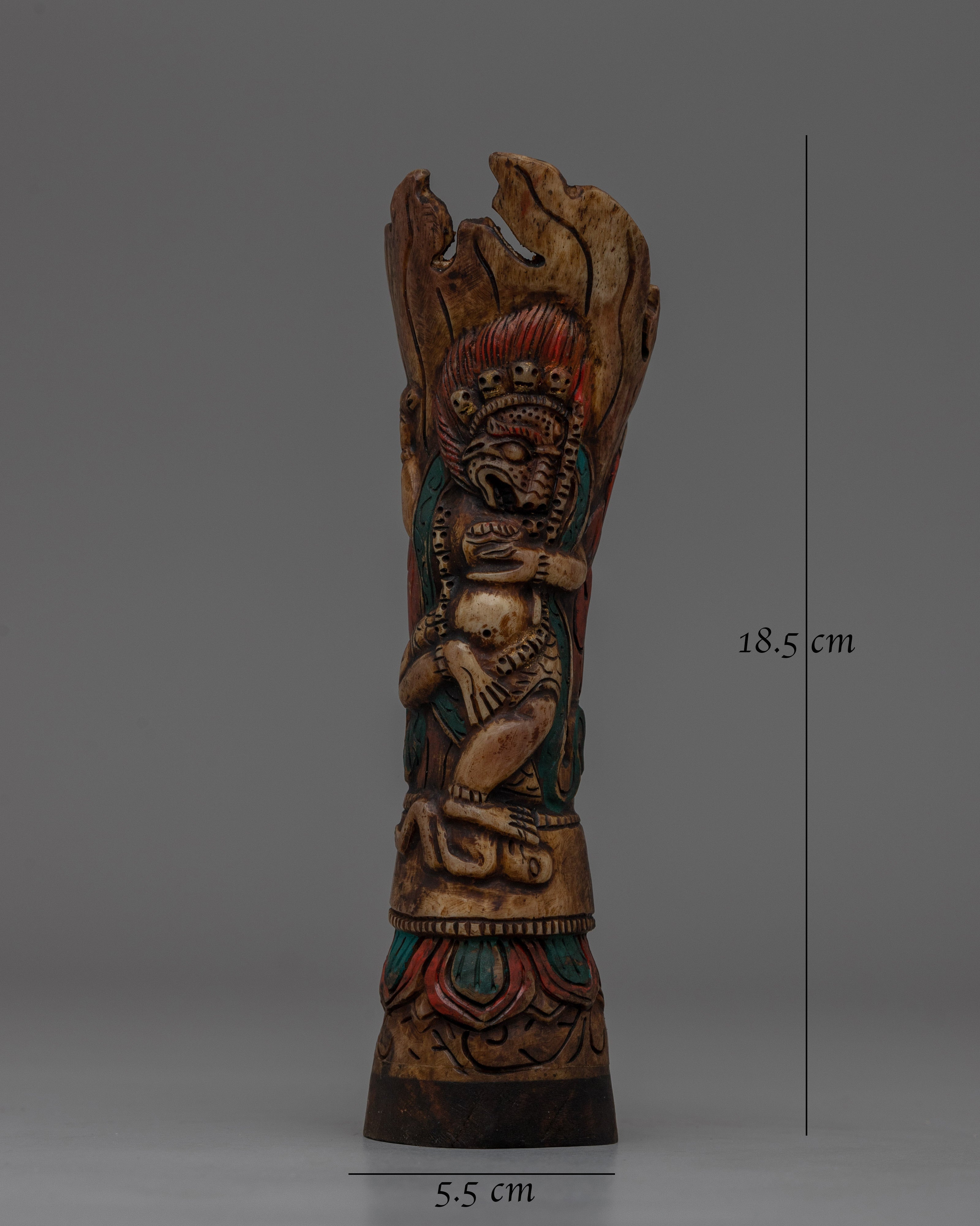 Handcrafted Mahakala Protector Statue | Guardian Deity of Tibetan Buddhism