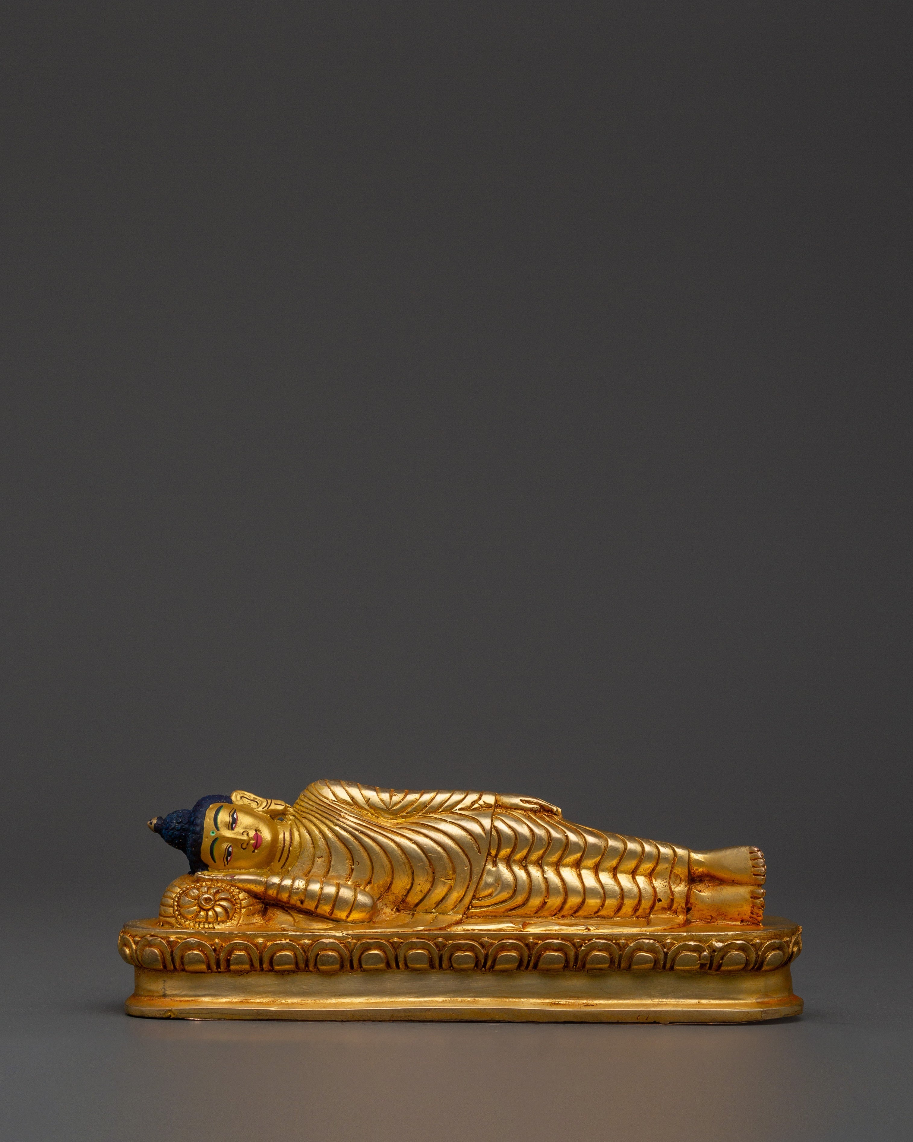 Gold-Plated Sleeping Buddha Statue