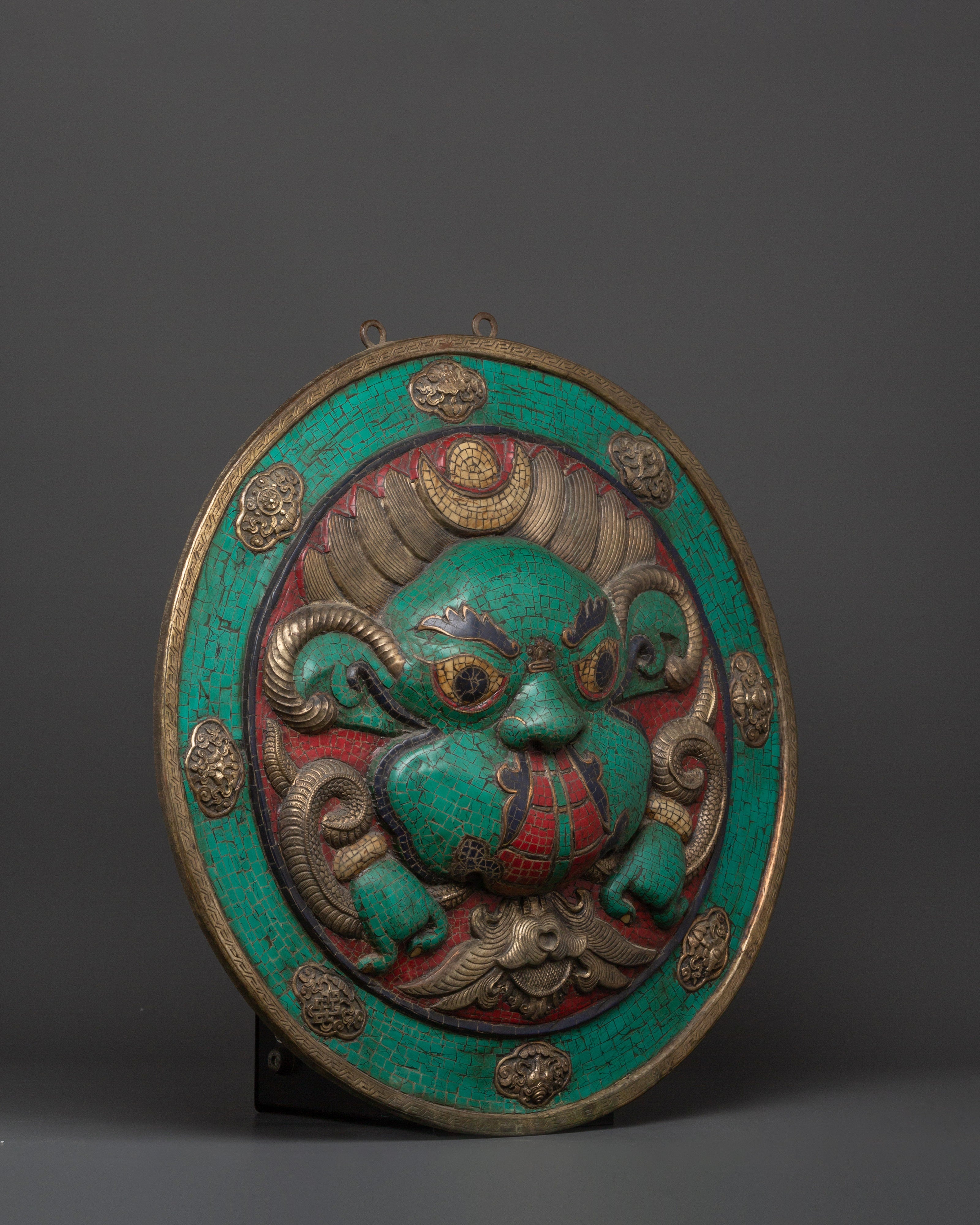 Tibetan wall hanging with turquoise | Sacred Space & Decor