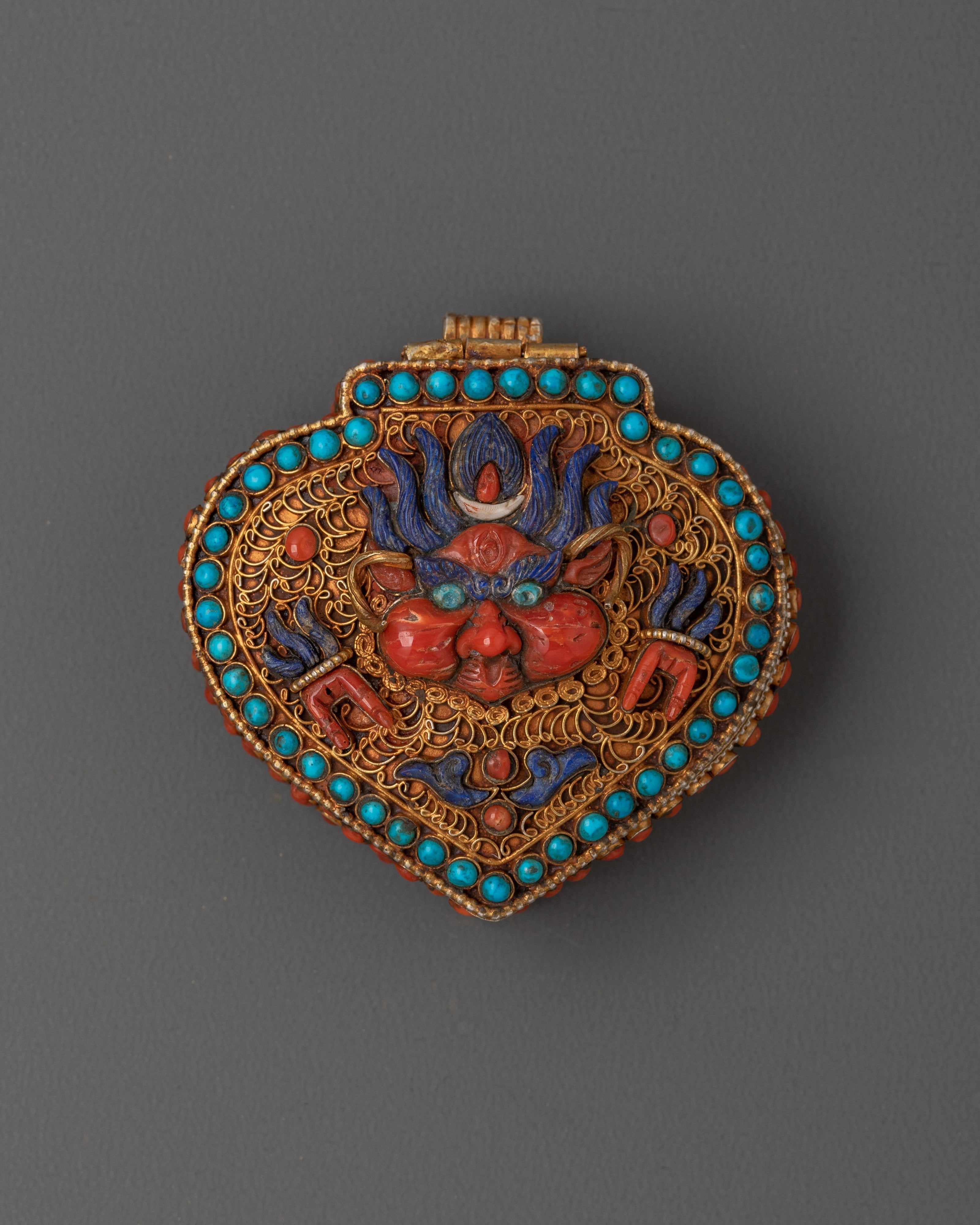 Spiritual Ghau Box Locket | Sacred Buddhist Prayer Box