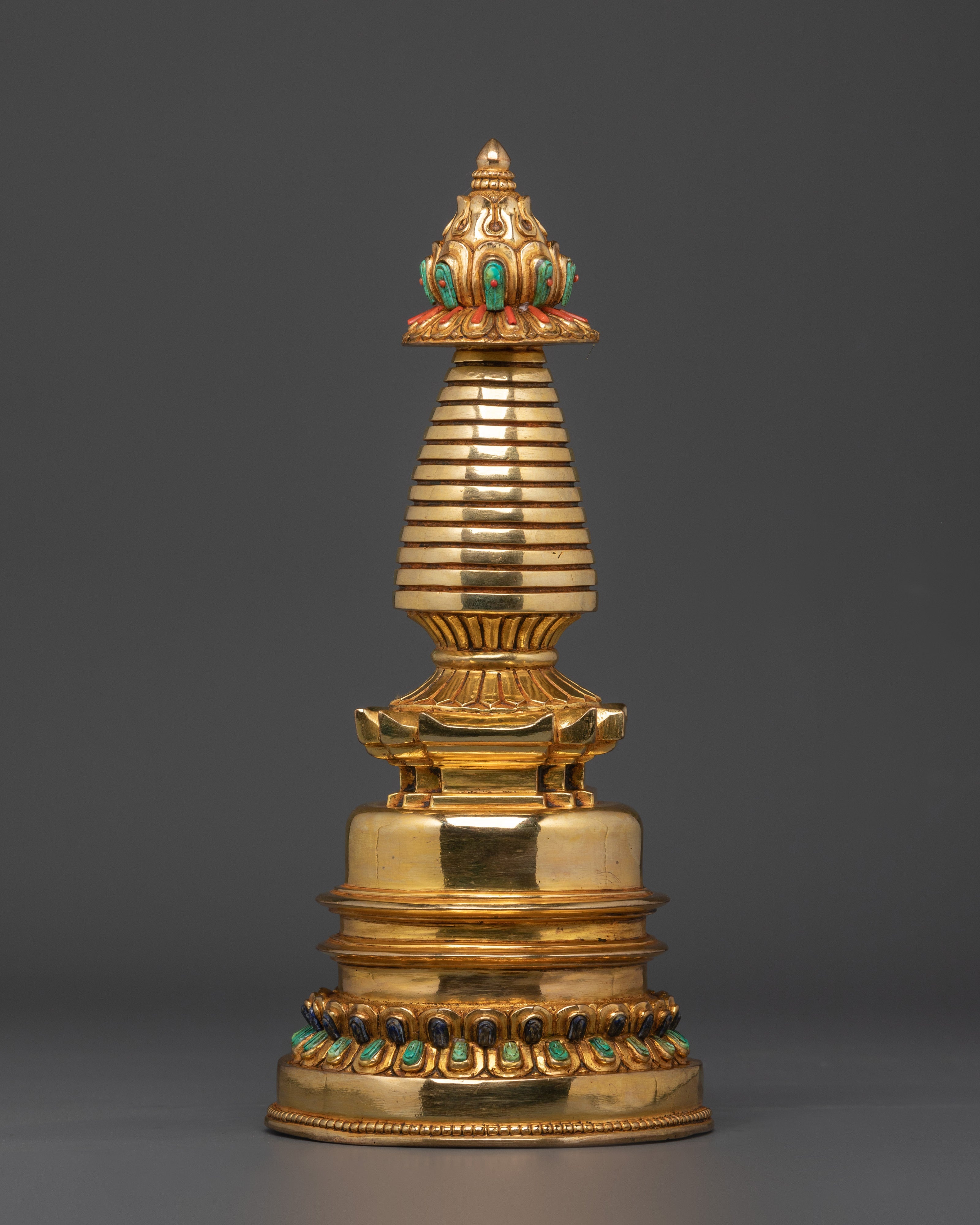 Nepalese copper stupa