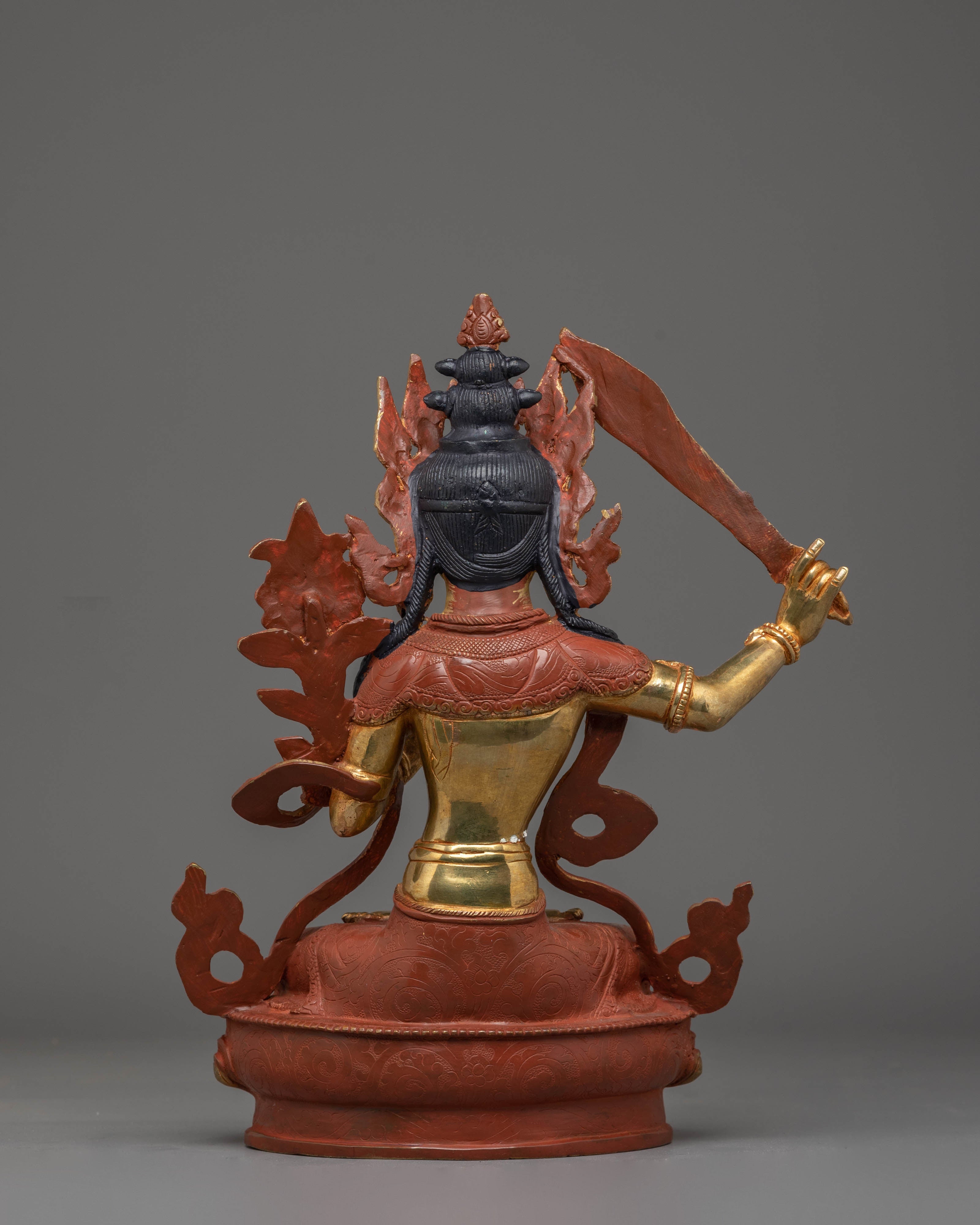 Handmade Bodhisattva Manjushri Statue | Bodhisattva Wisdom Deity