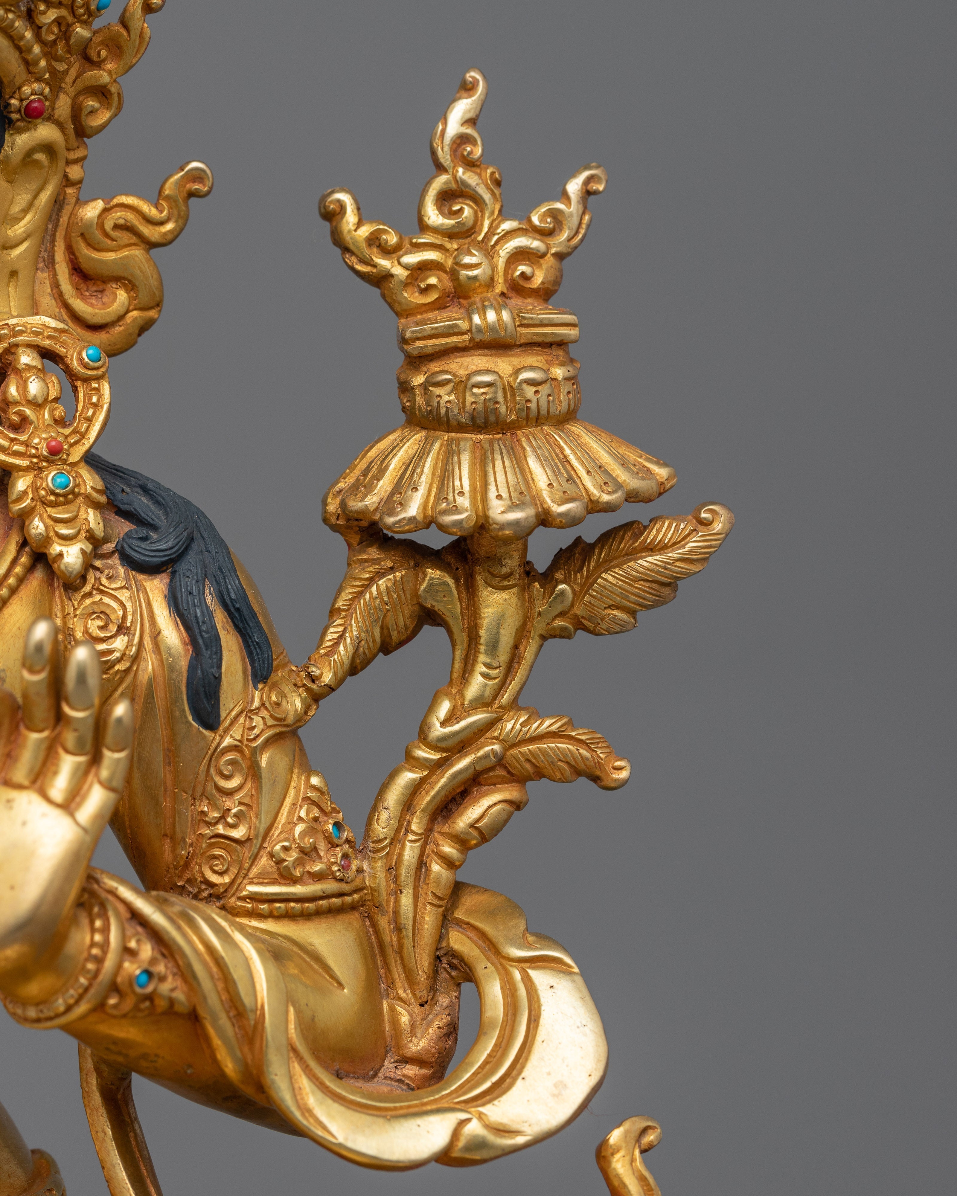 Deity of Wisdom Manjushri Statue | Symbol of Enlightened Knowledge