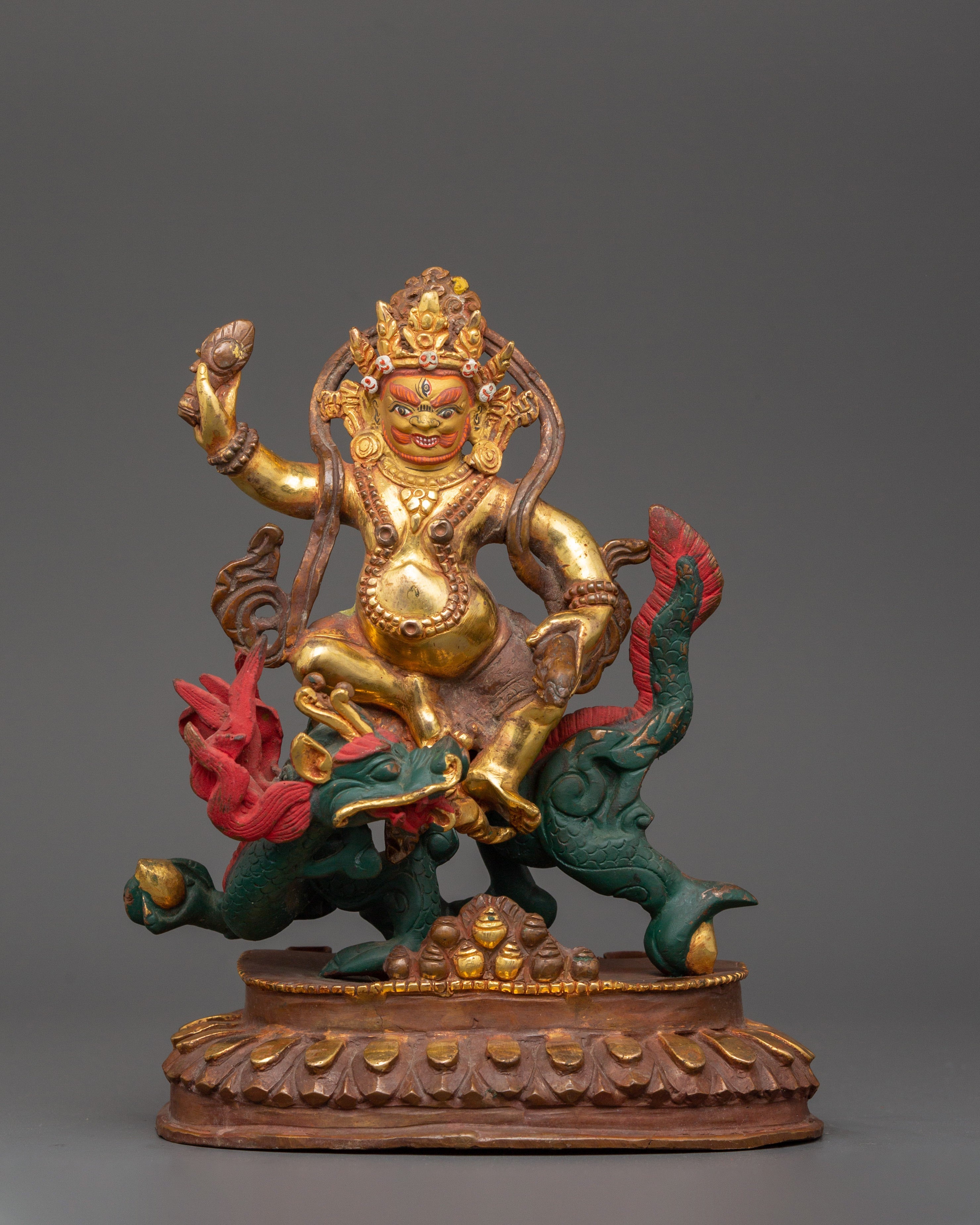 White Dzambhala Sculpture