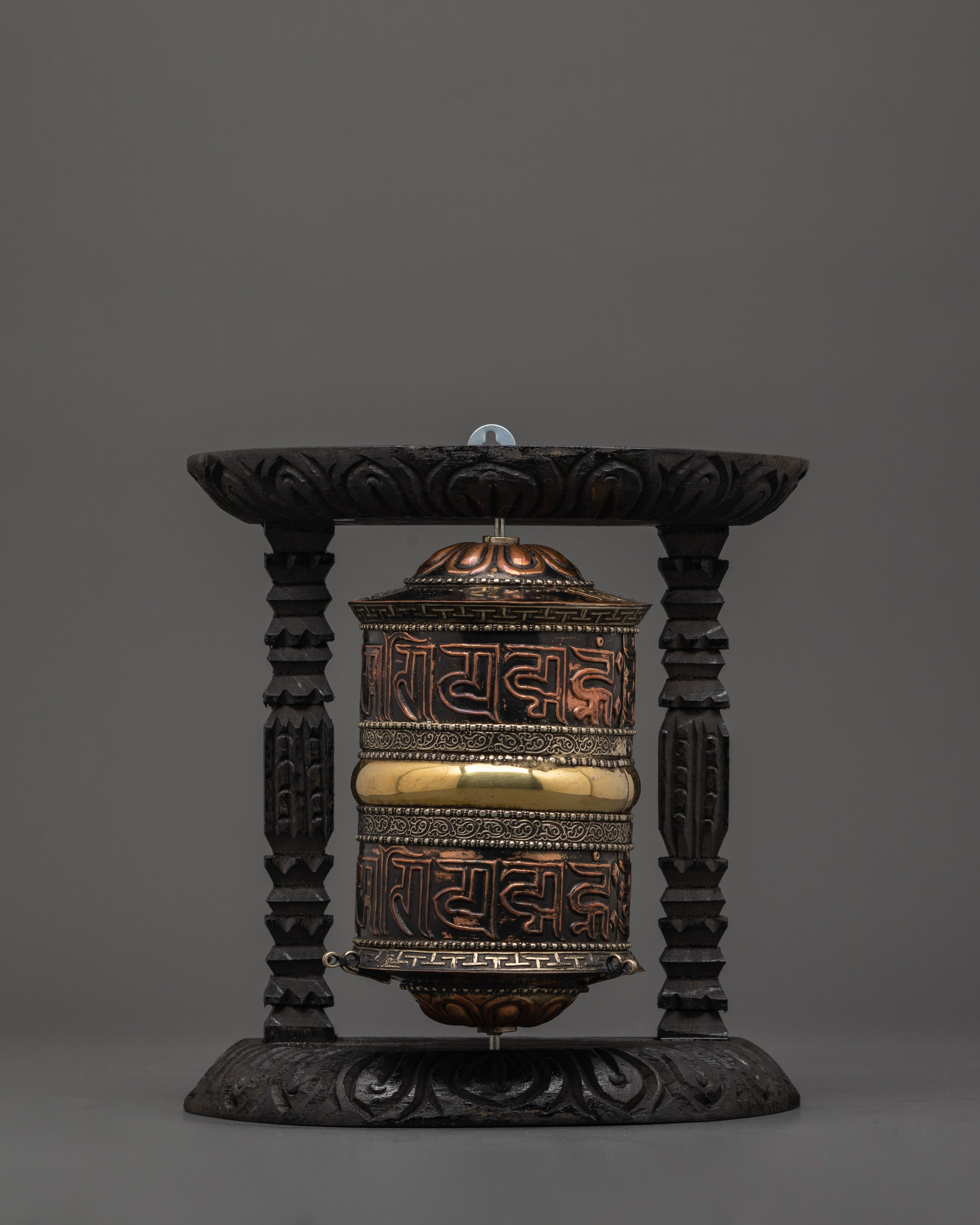 Sacred Wooden Framed Prayer Wheel