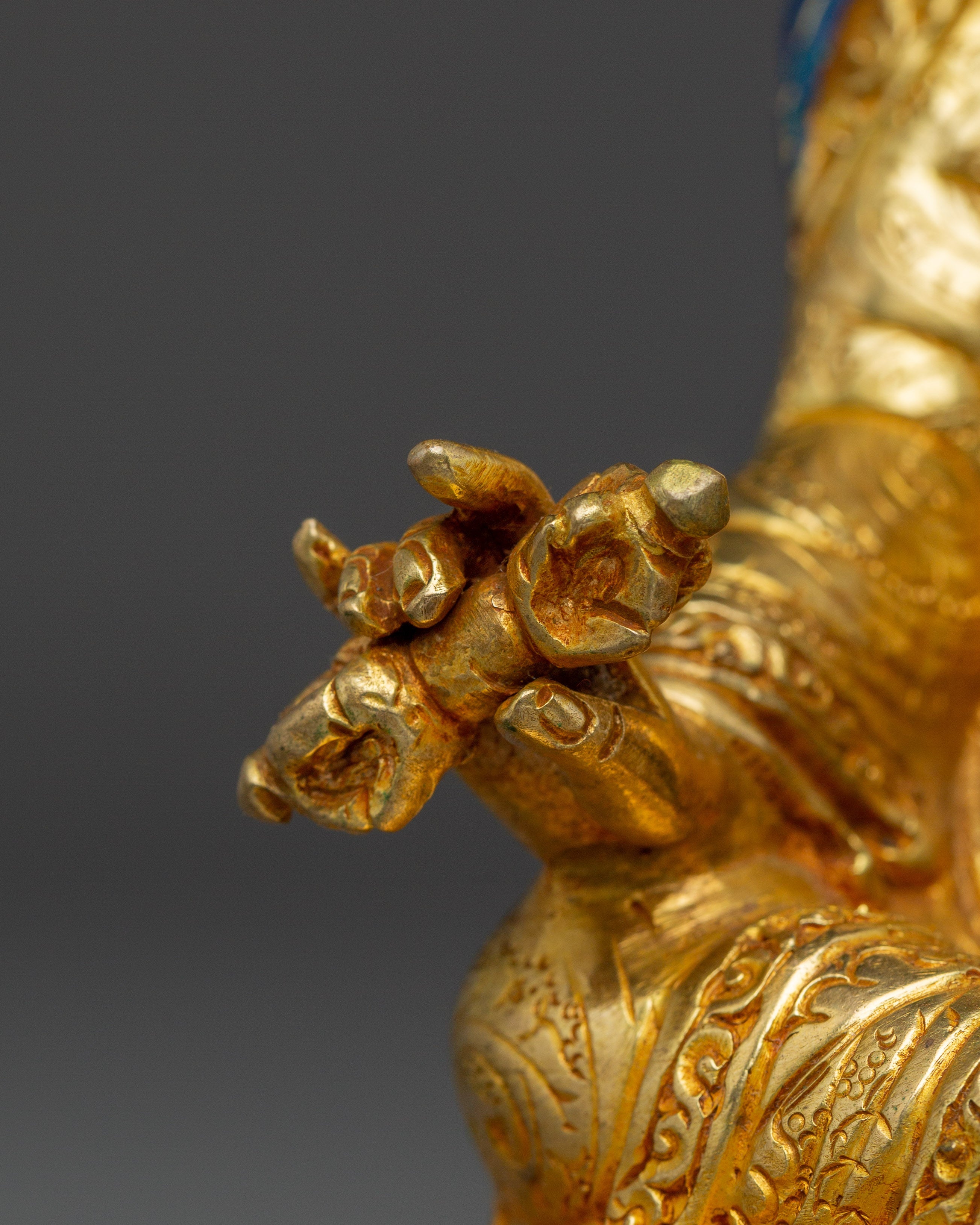 Handmade Venerated Guru Rinpoche Artwork | Padmsambhava with Khatvanga