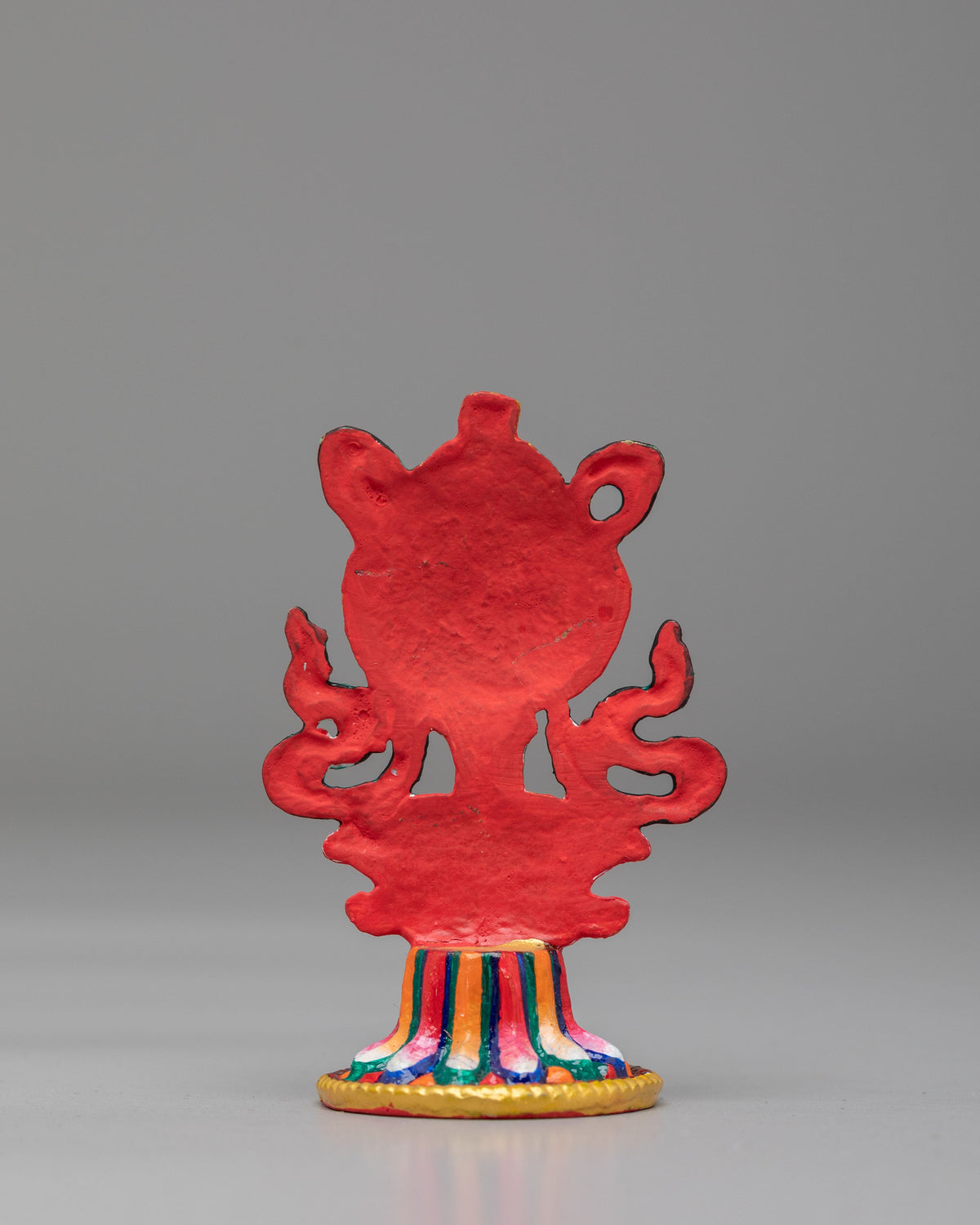 Ceremonial 8 Auspicious Symbols Sculpture | Gold & Acrylic Color