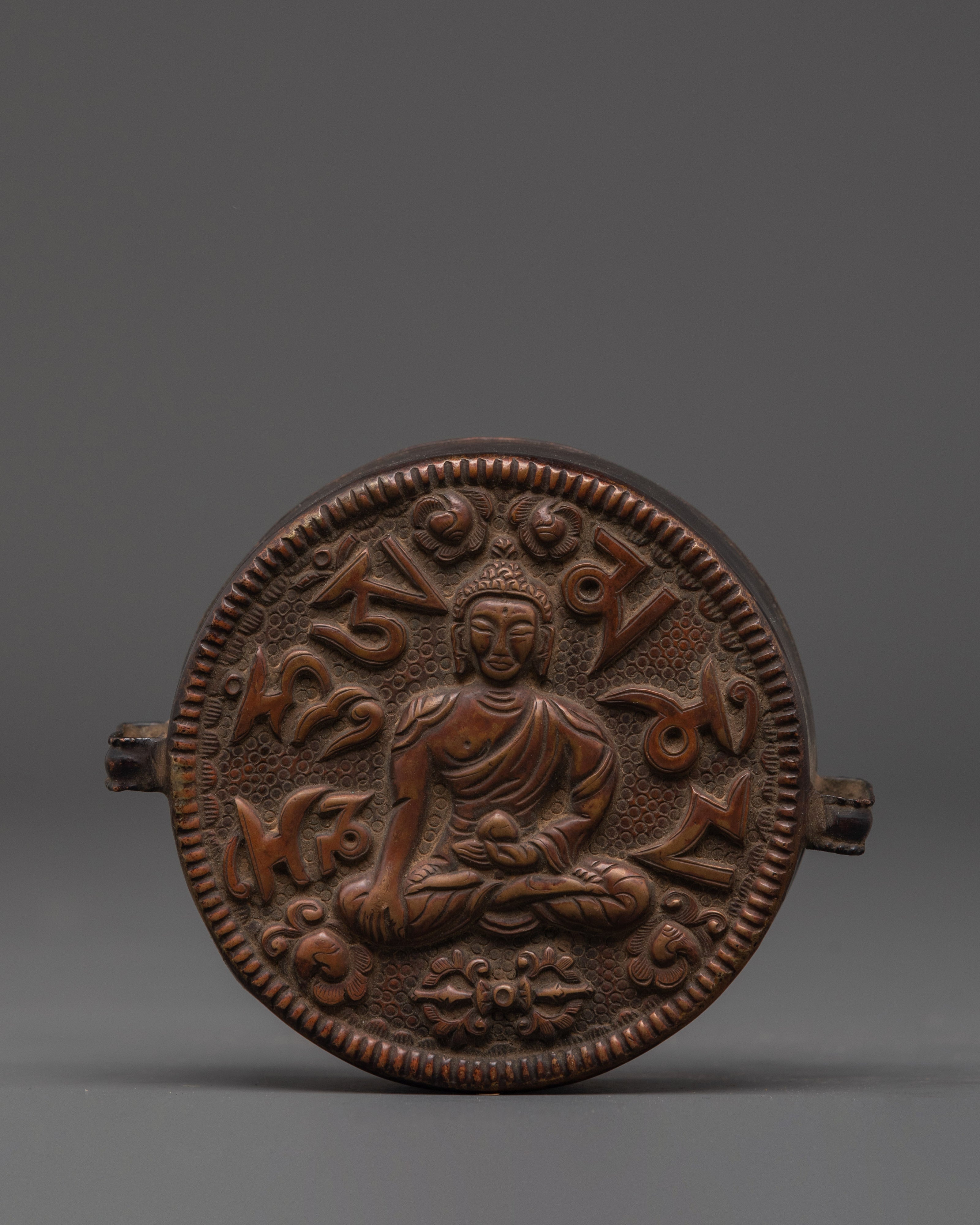 Handcrafted Shakyamuni Buddha Ghau Box | Prayer Amulet for Meditation