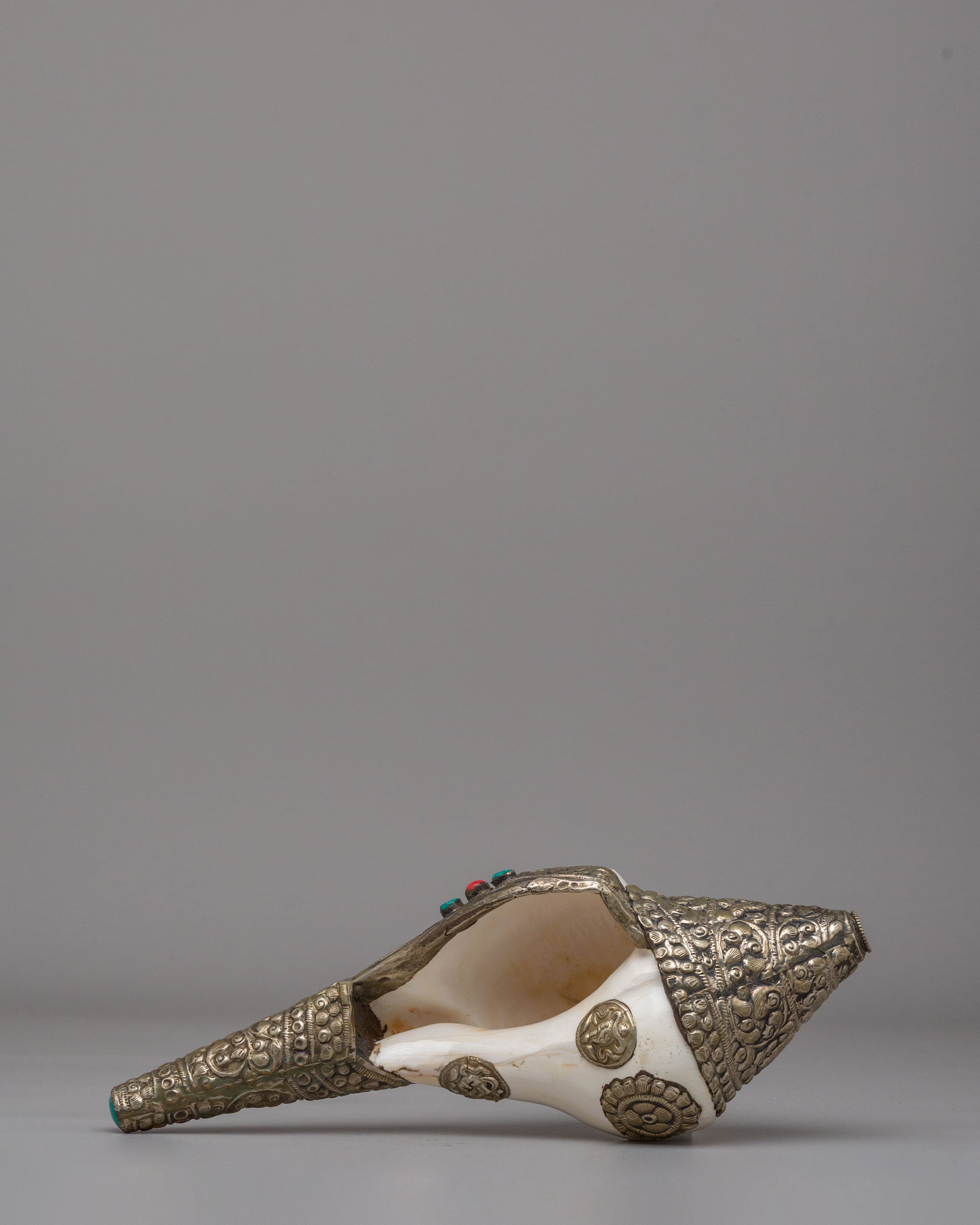Handmade Decorative Shankha Conch | Ritual Shell for Altar and Home Decor