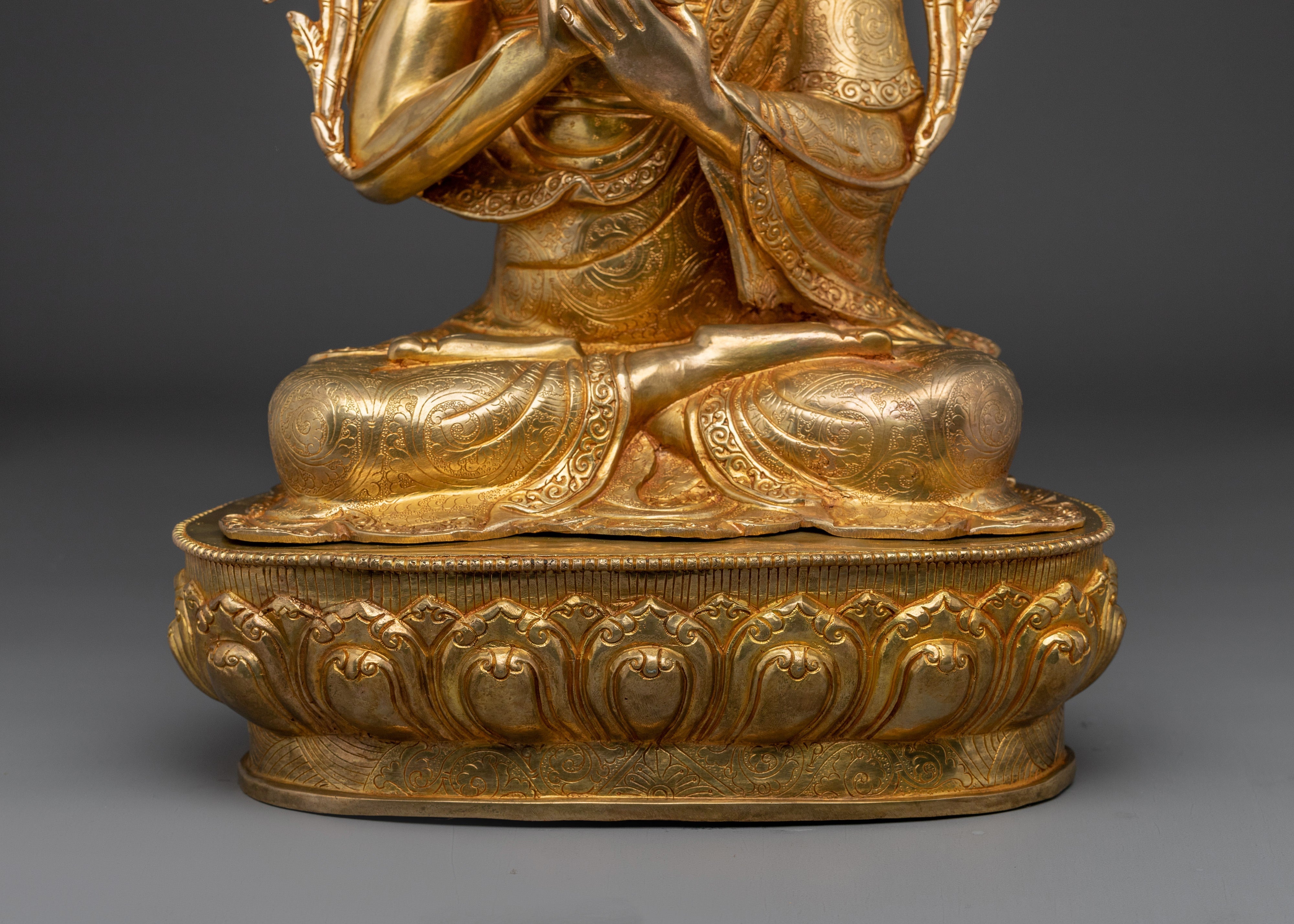 Lobsang Drakpa Statue | Tshongkhapa - Tibetan Religious Guru