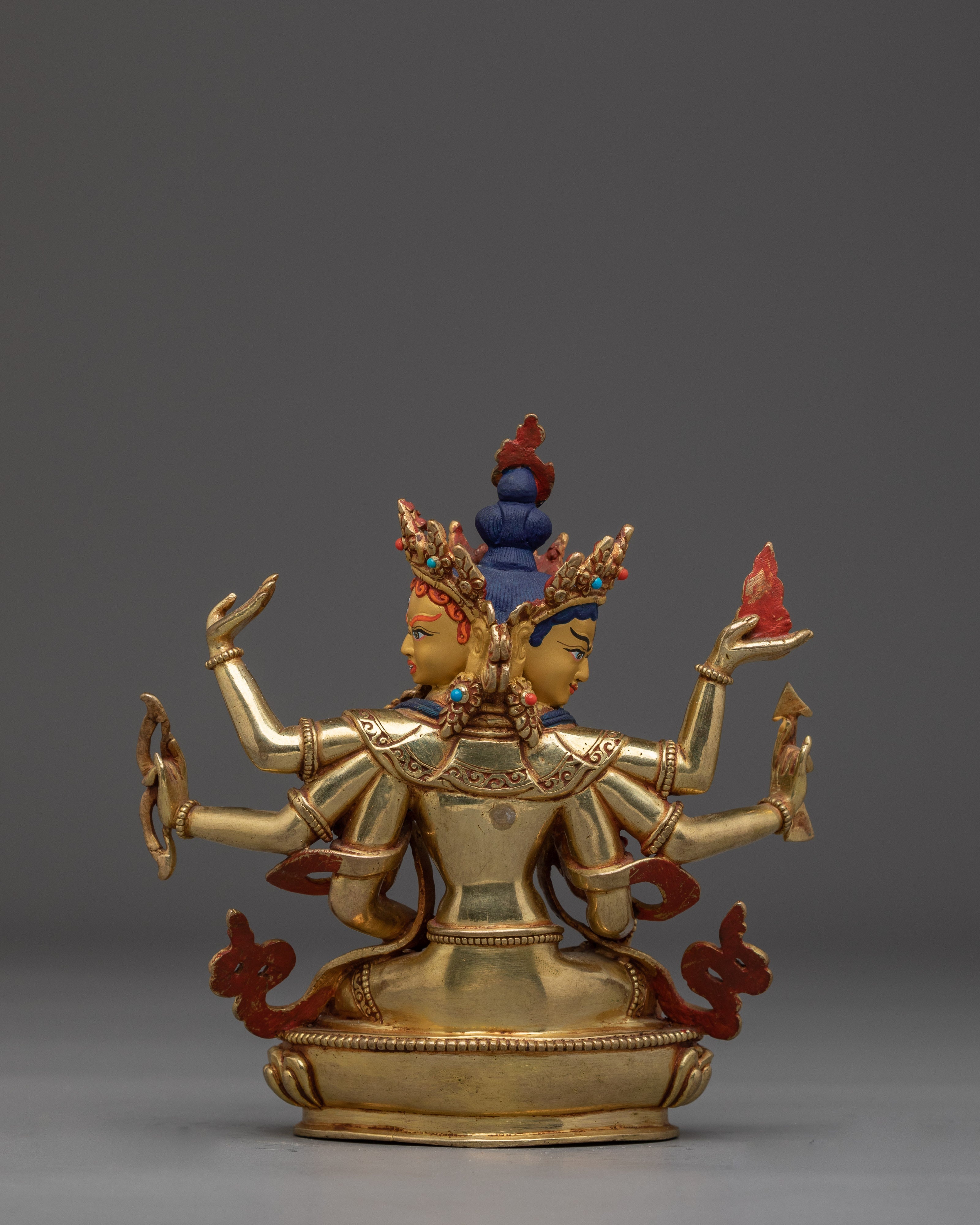 Tibetan Buddhist Deity Namgyalma Copper Statue | Spiritual Protector Sculpture