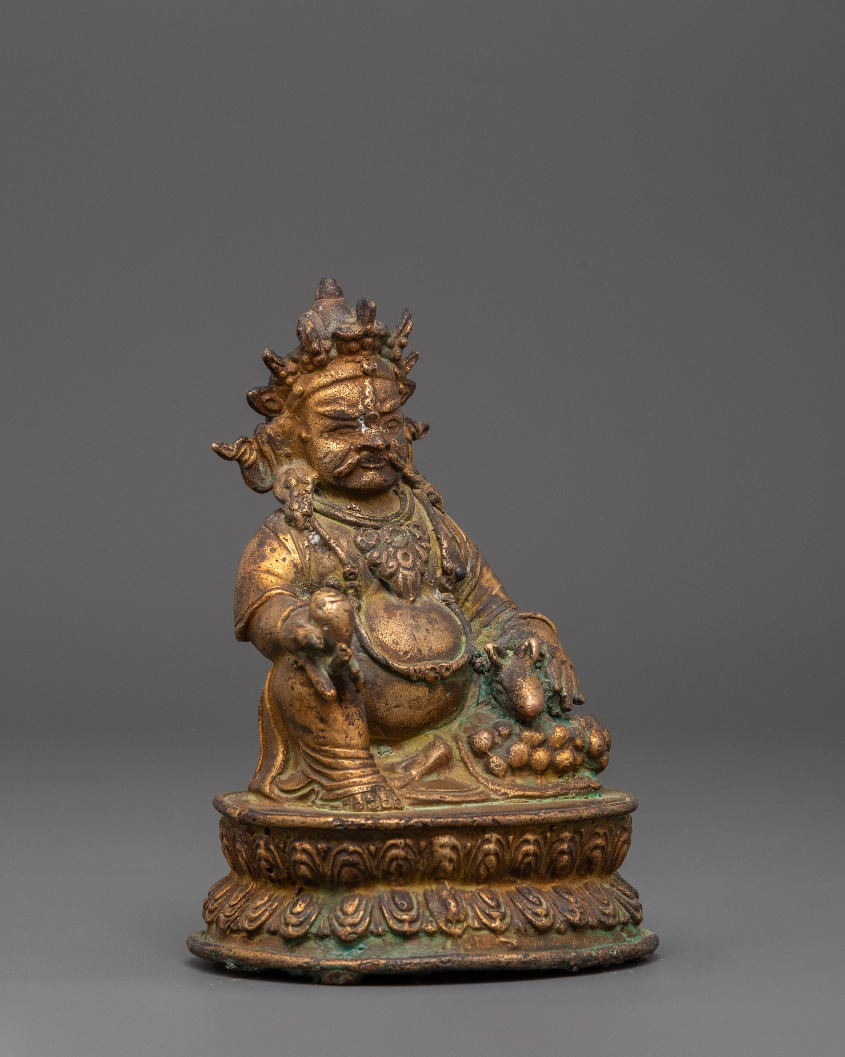 Copper Statue of Dzambhala | Statue for Prosperity and Blessings