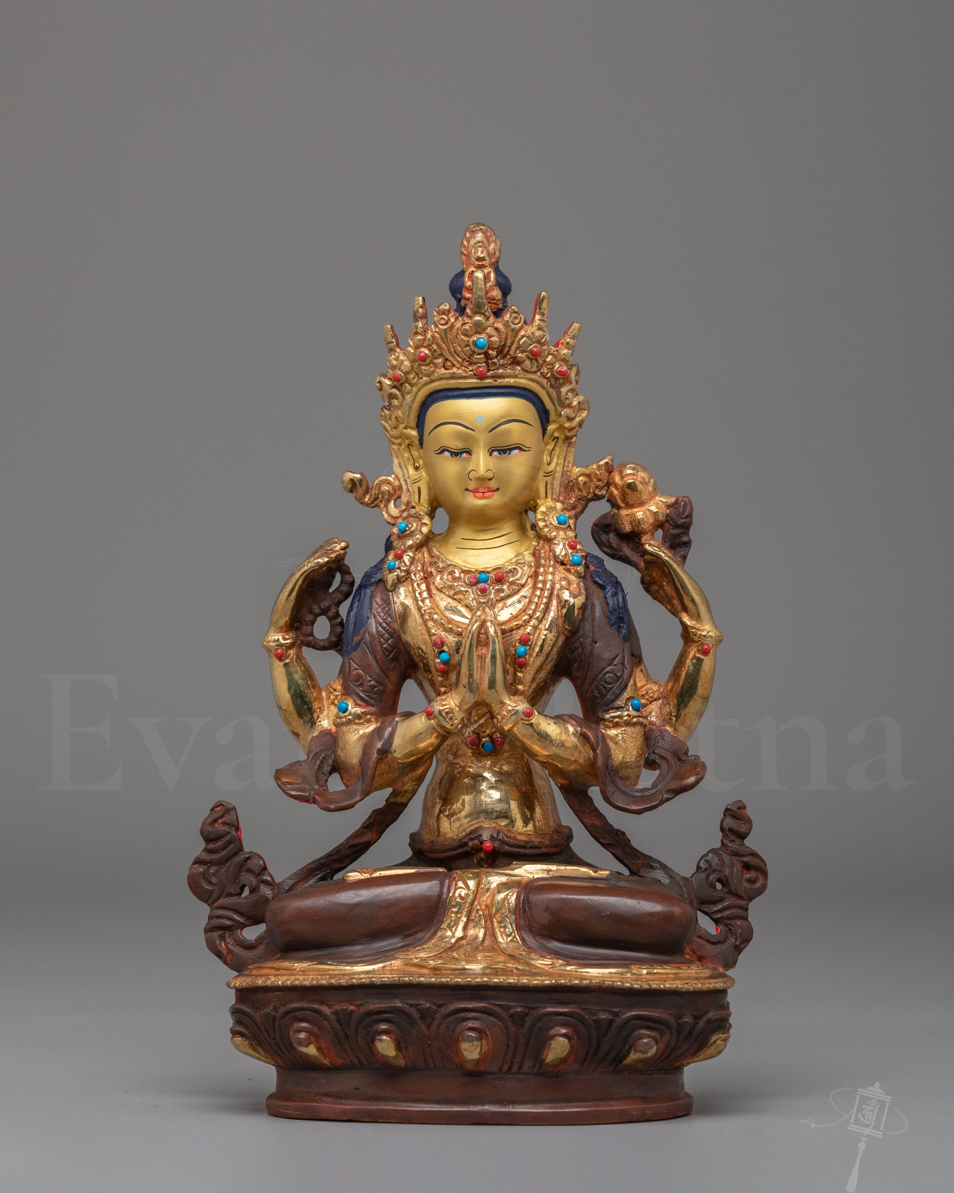 Sacred Tibetan Chenrezig Sculpture