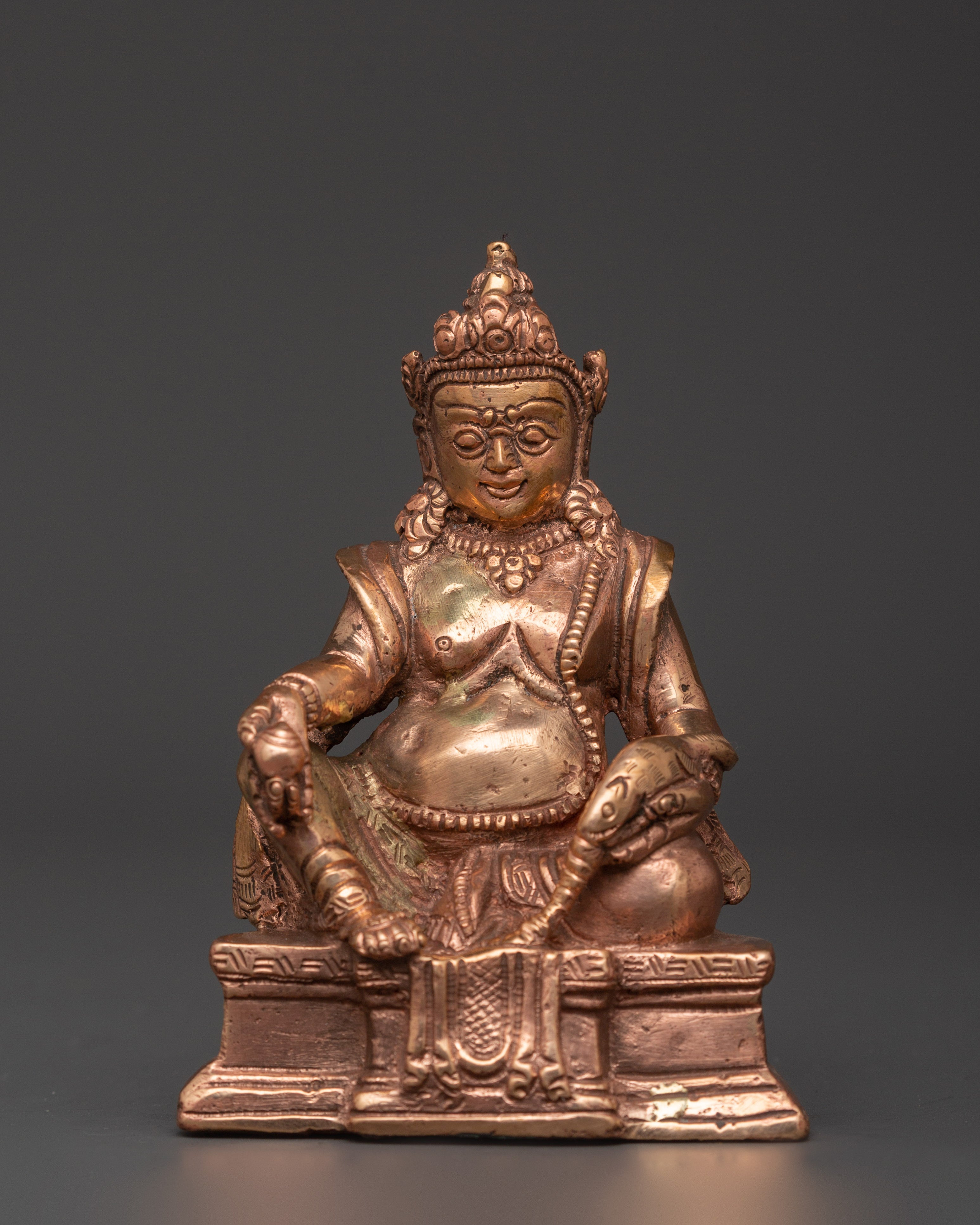 Handcrafted Copper Dzambhala Statue