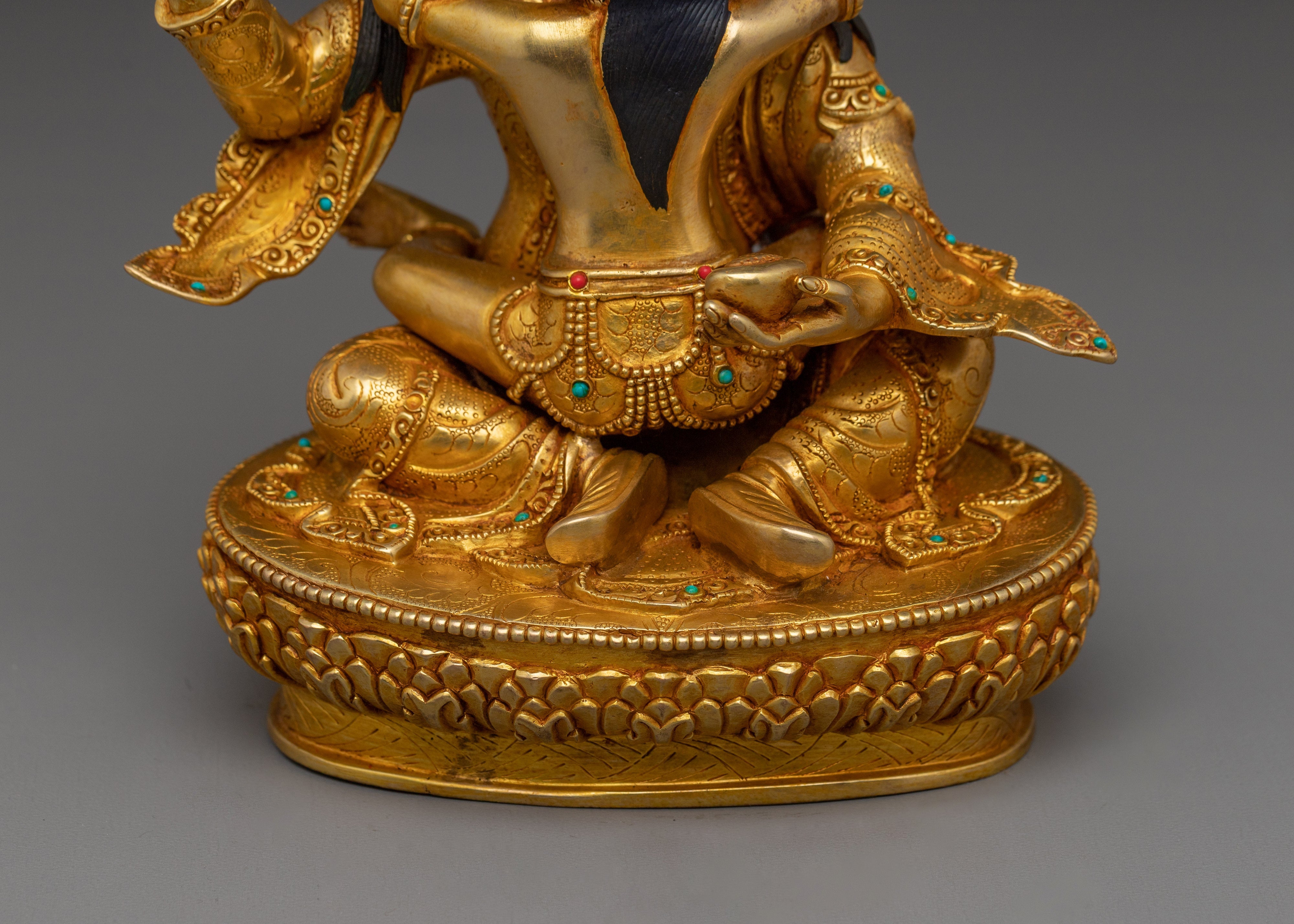 Divine Tantric Master Guru Rinpoche with Consort | Padmasambhava Statue