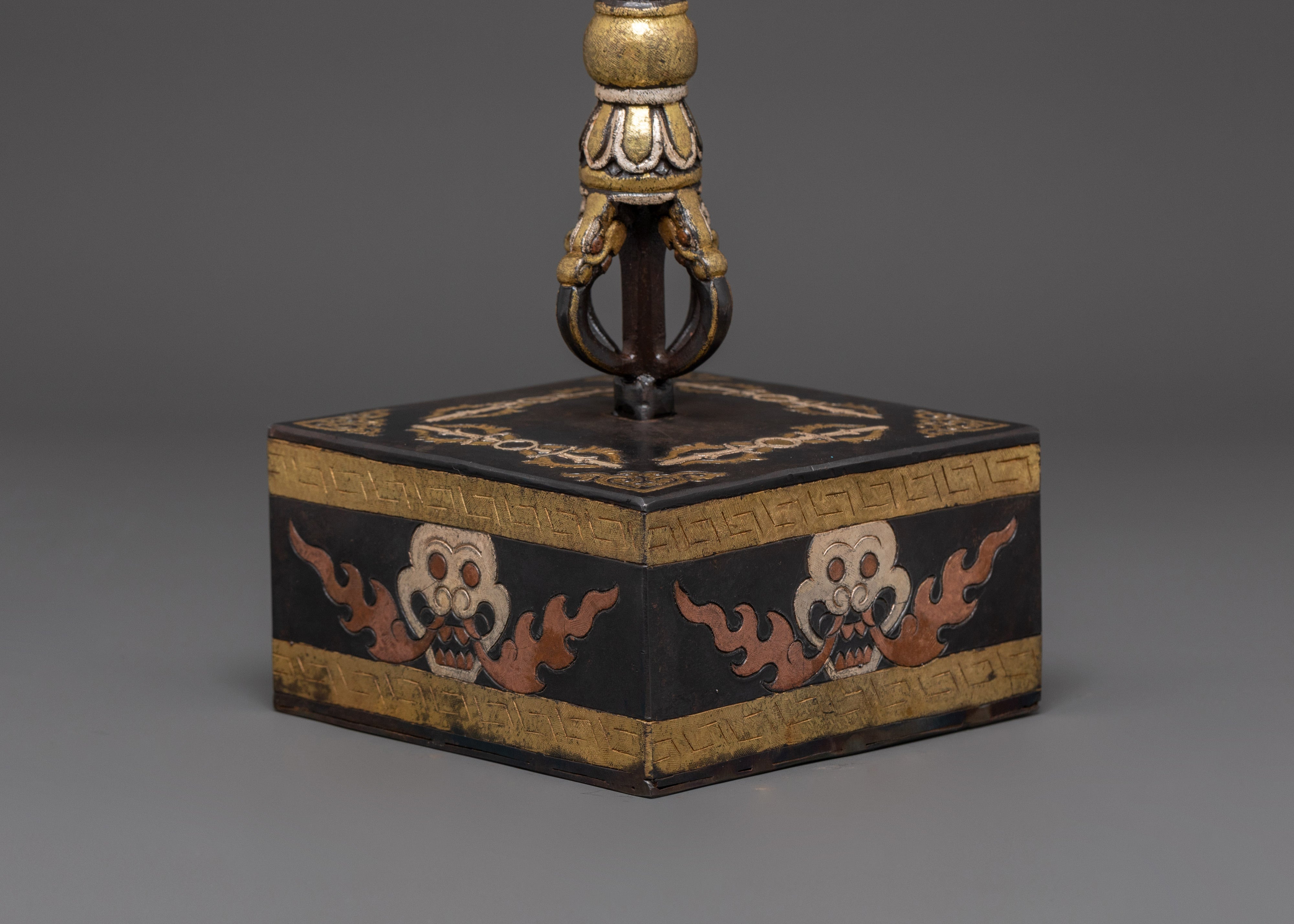 Trishul with Phurba | Ritual Weapon for Tantric Practices