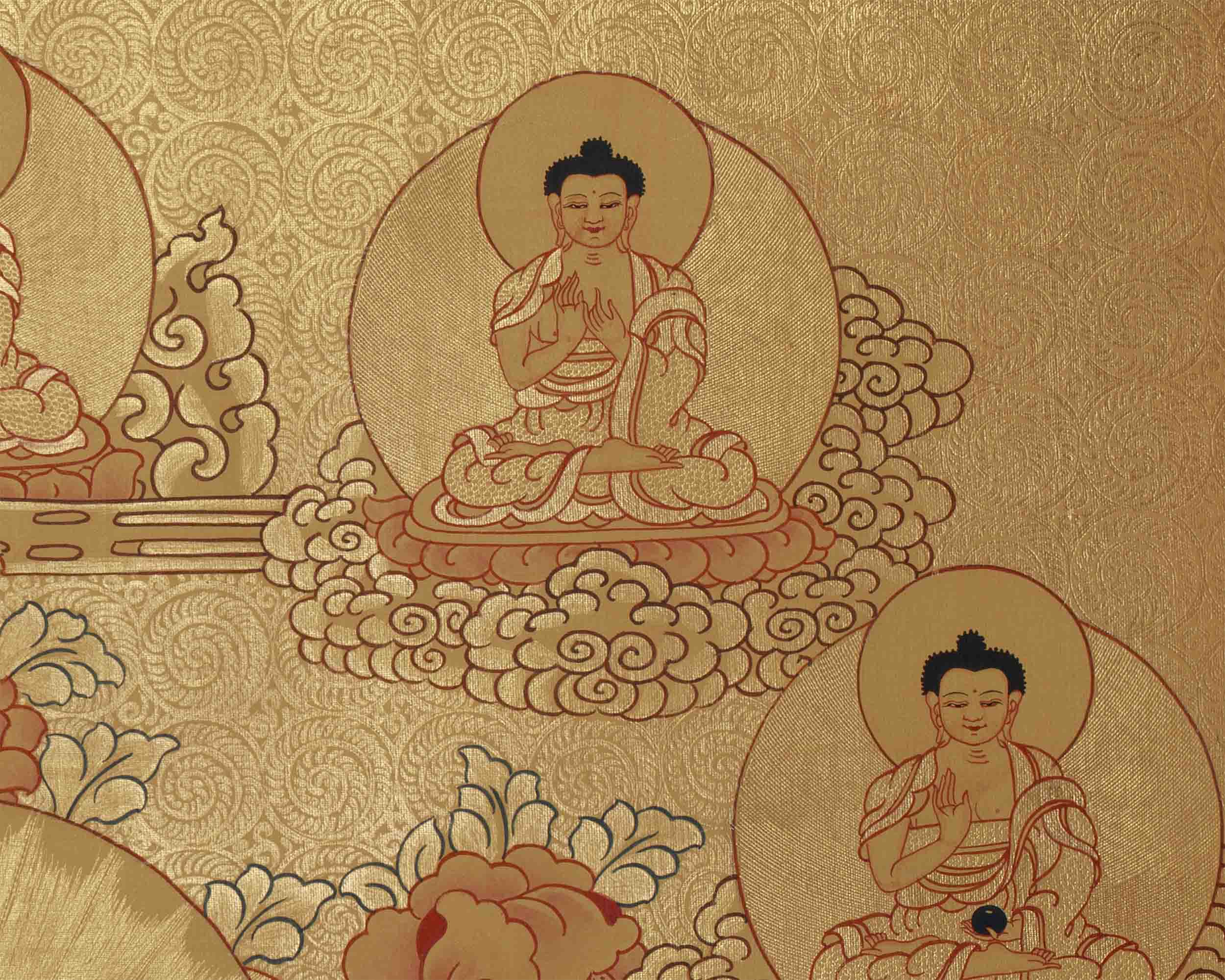 Full 24K Gold Style Green Tara | Art Painting For Yoga and Meditation