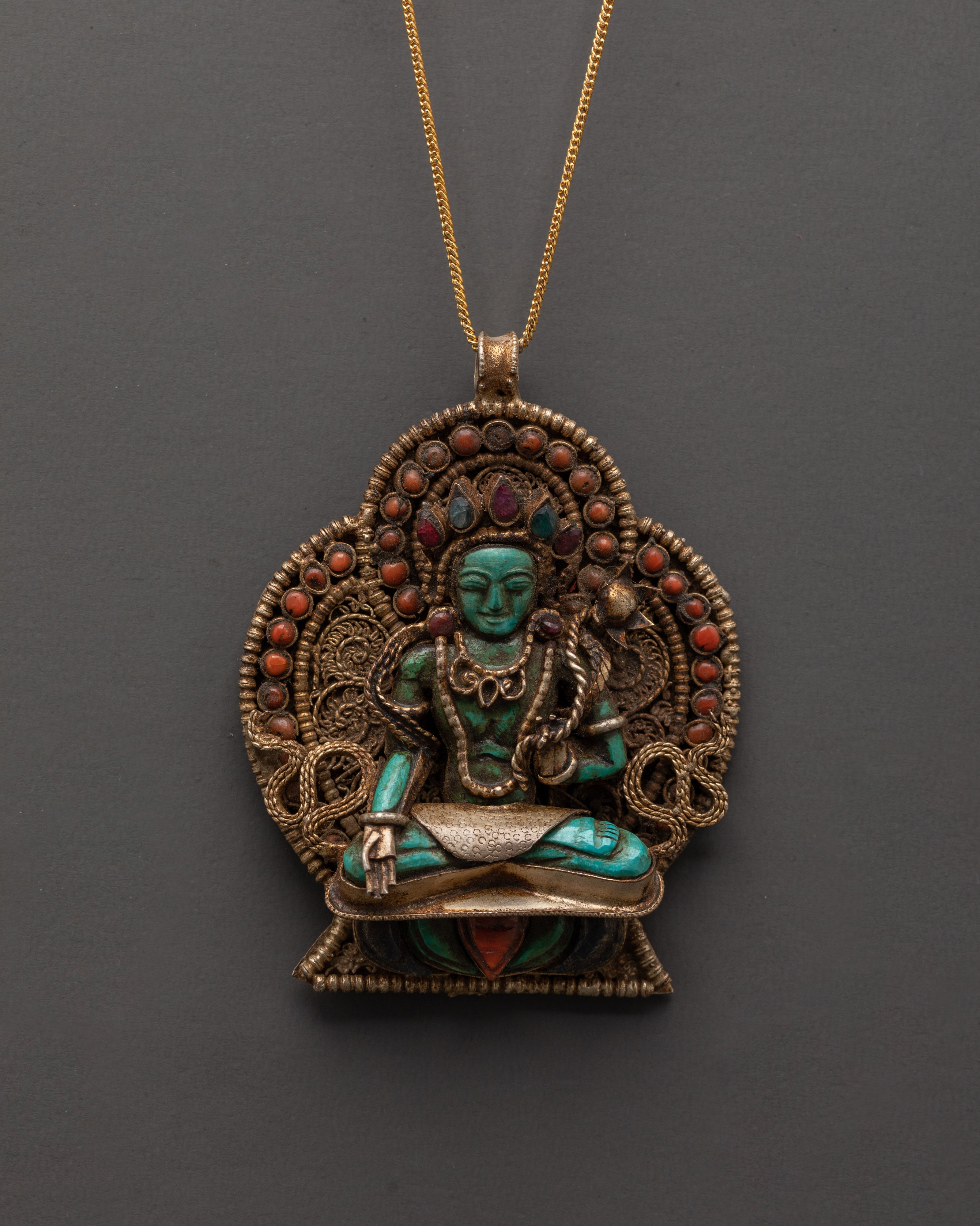 Handcrafted Green Tara Locket