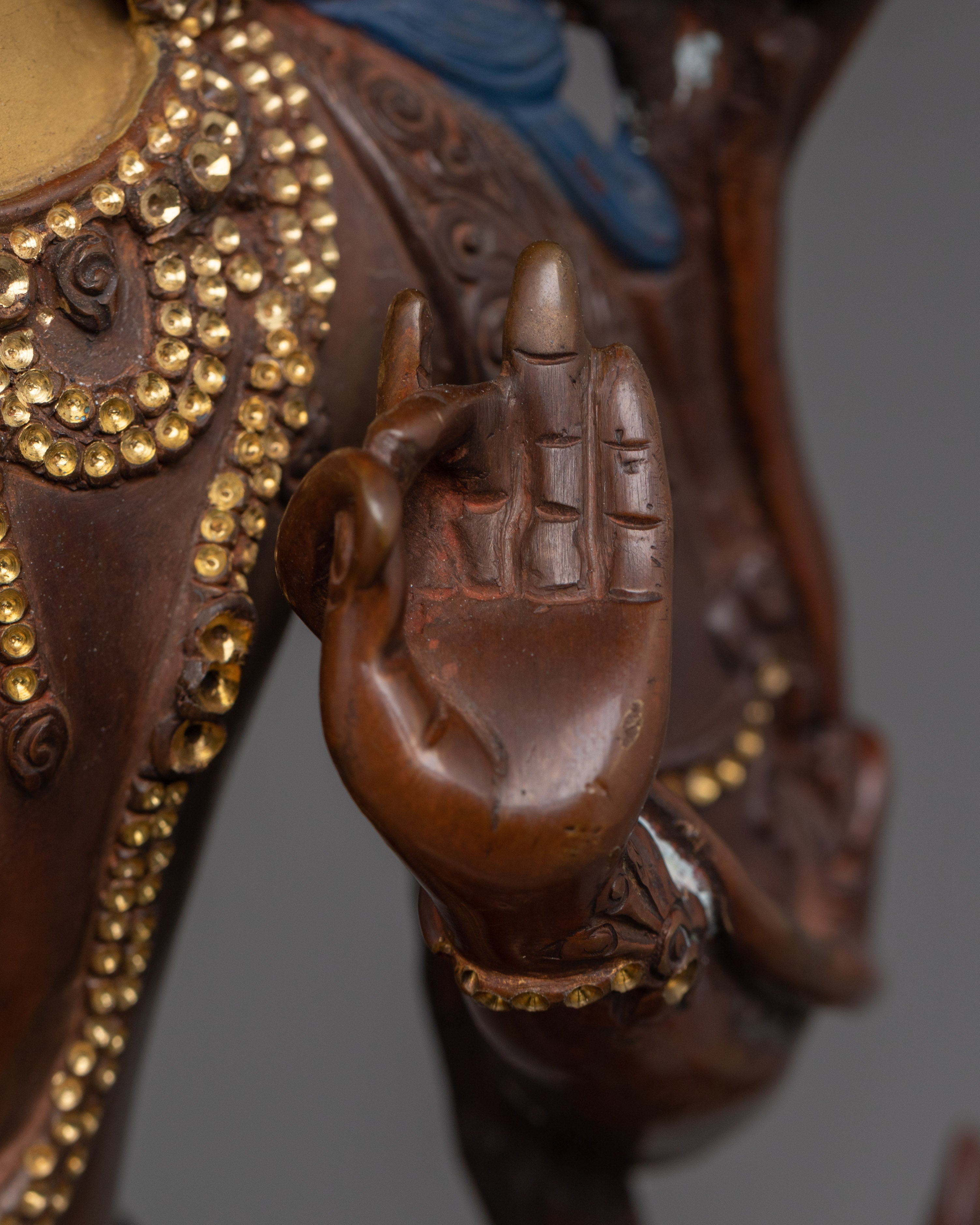 Manjushri Oxidized Copper Buddhist Deity | Buddhist Bodhisattva of Wisdom