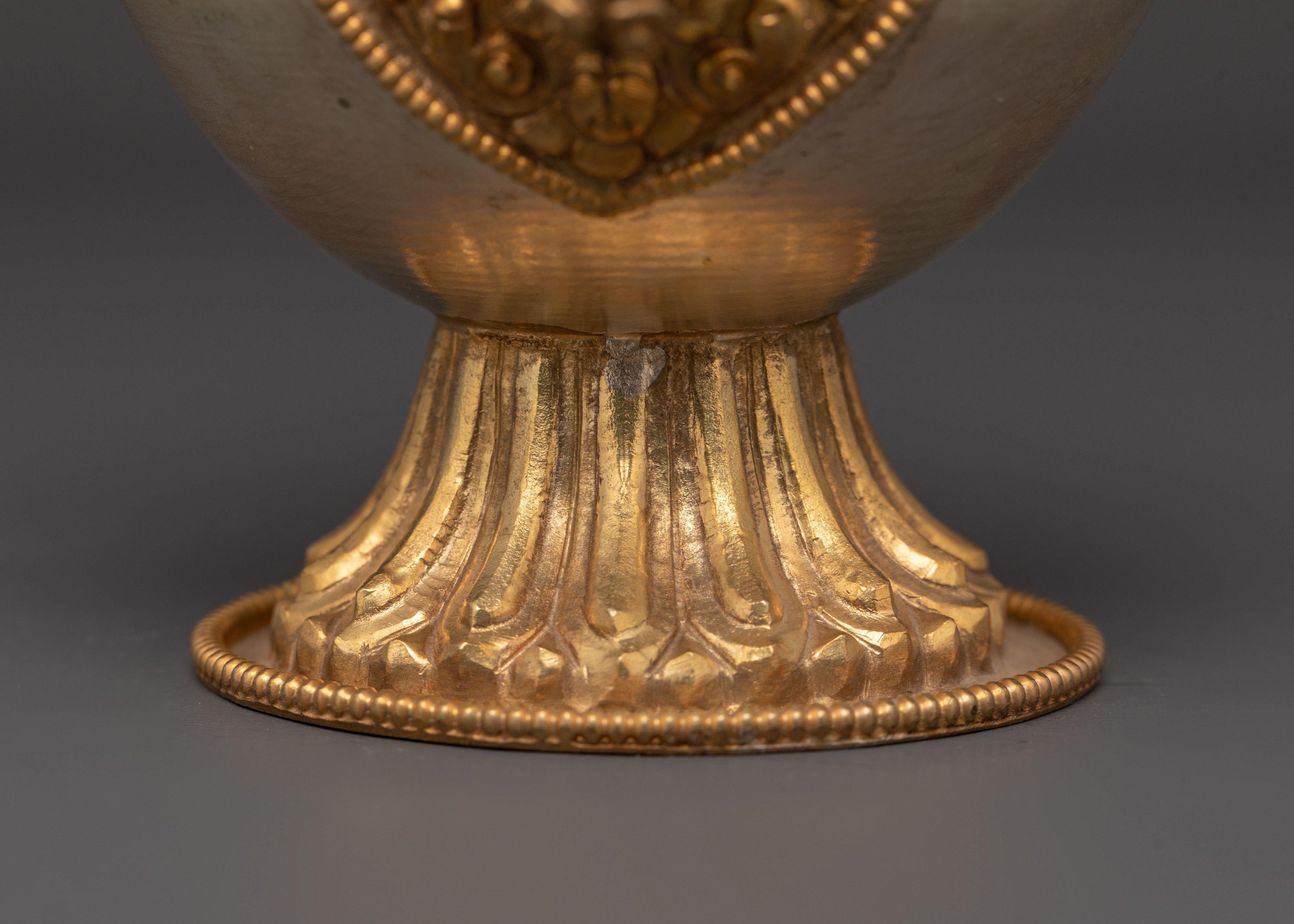 Tibetan Copper Bumba Vessel | Handcrafted Sacred Ritual Water Pot