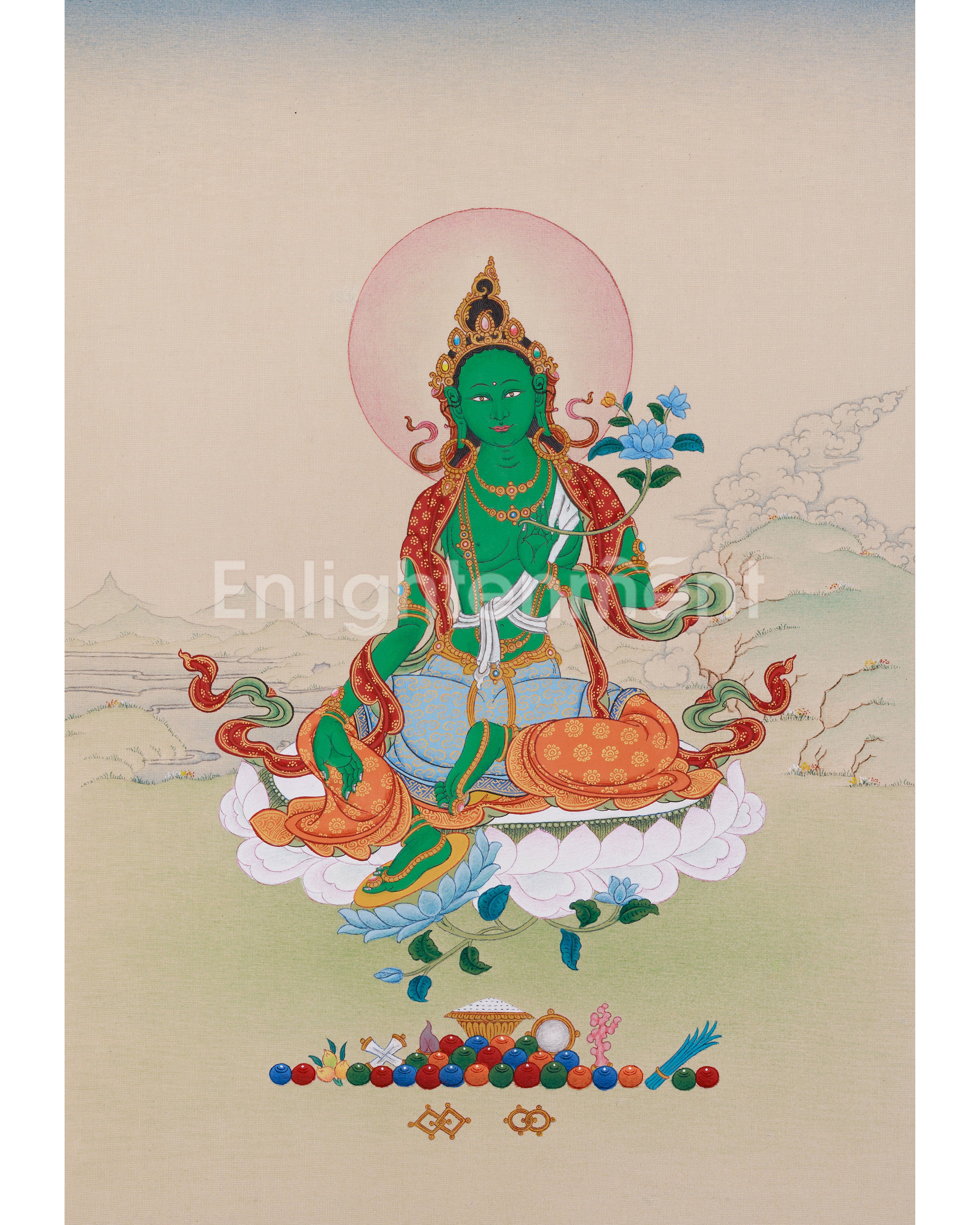 33-cm-green-tara-painting