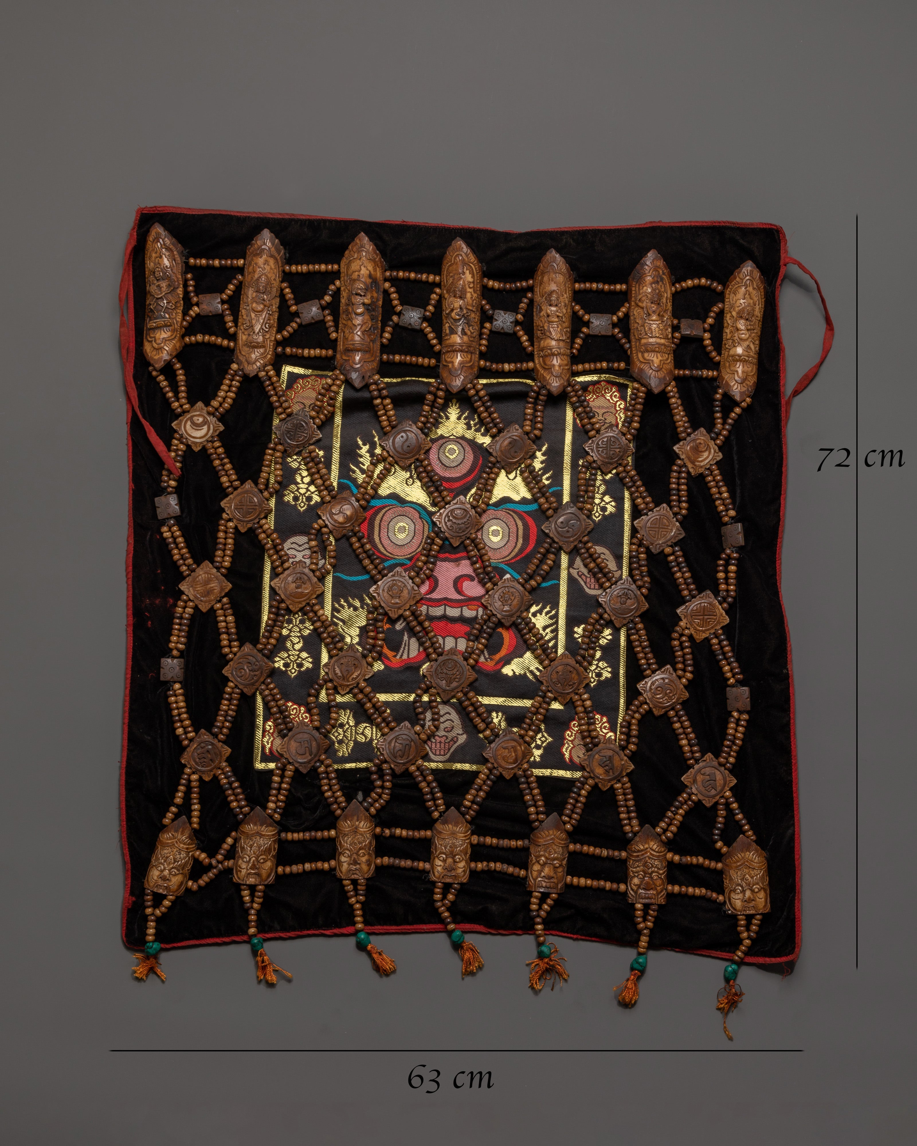 Yak Bone Guru Fabric | Handcrafted Tibetan Sacred Cloth, Spiritual Altar Textile