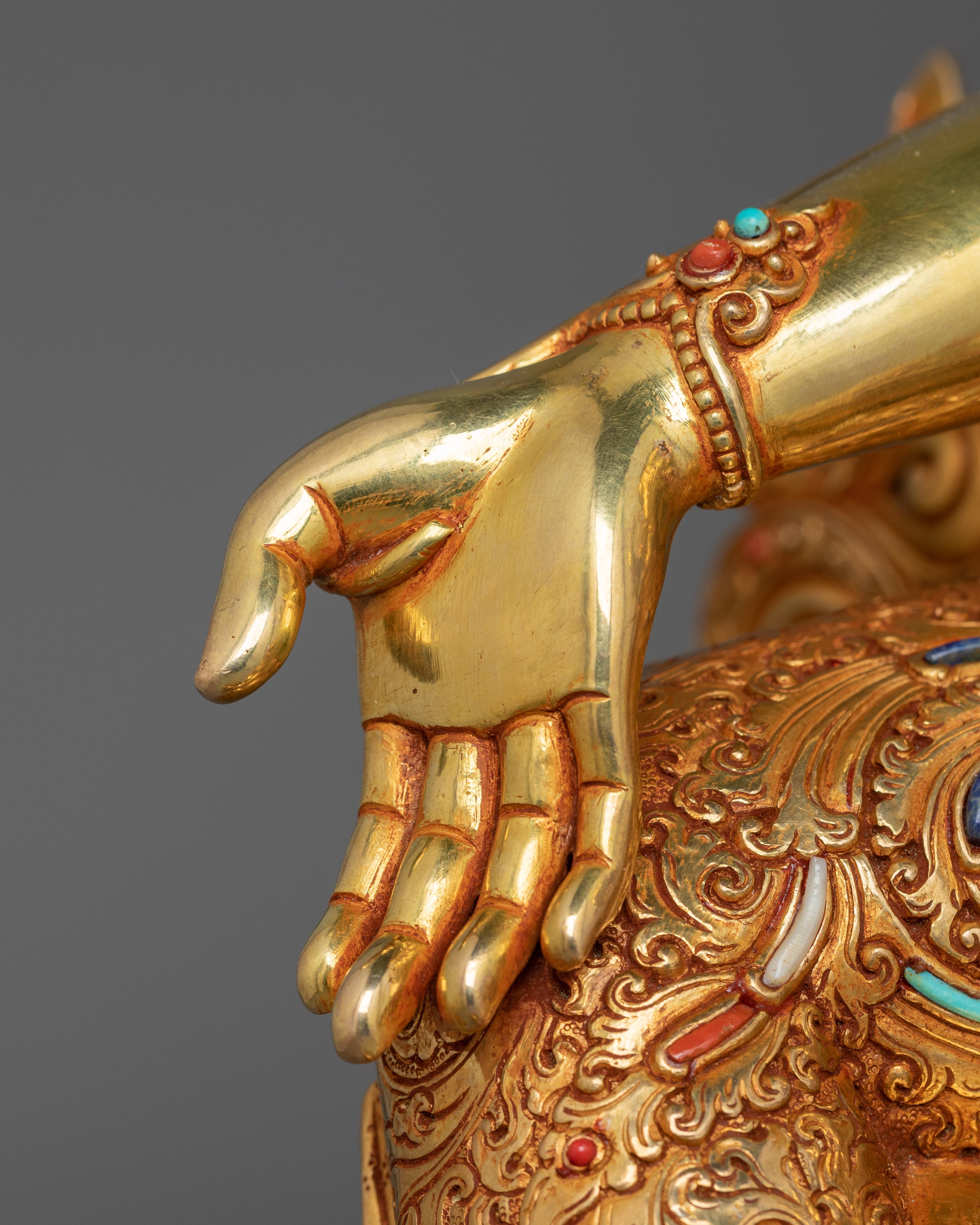 Himalayan Bodhisattva Goddess Green Tara Sculpture | Mother of Compassion and Mercy