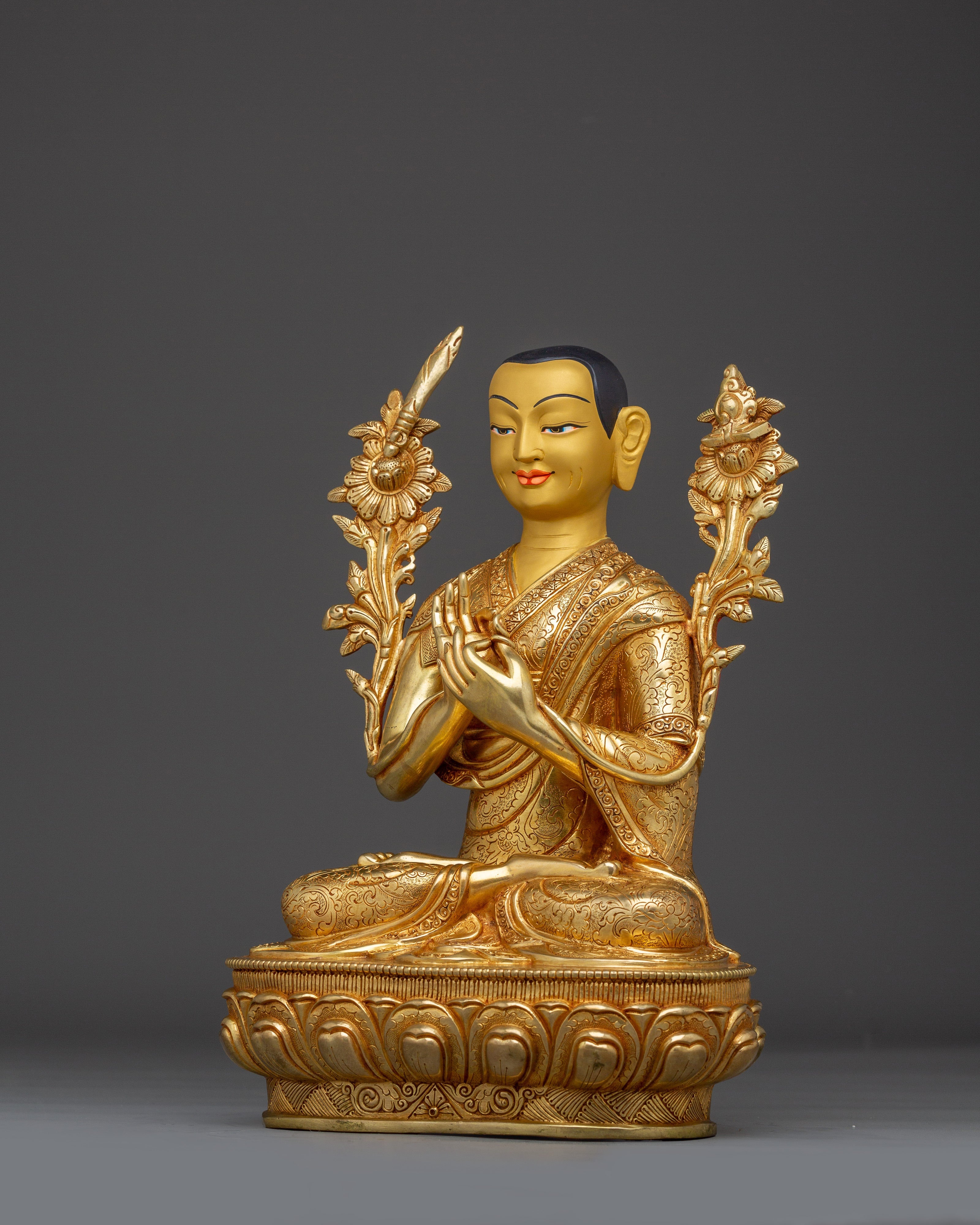Lama Tsongkhapa set statue | Enlightened Master
