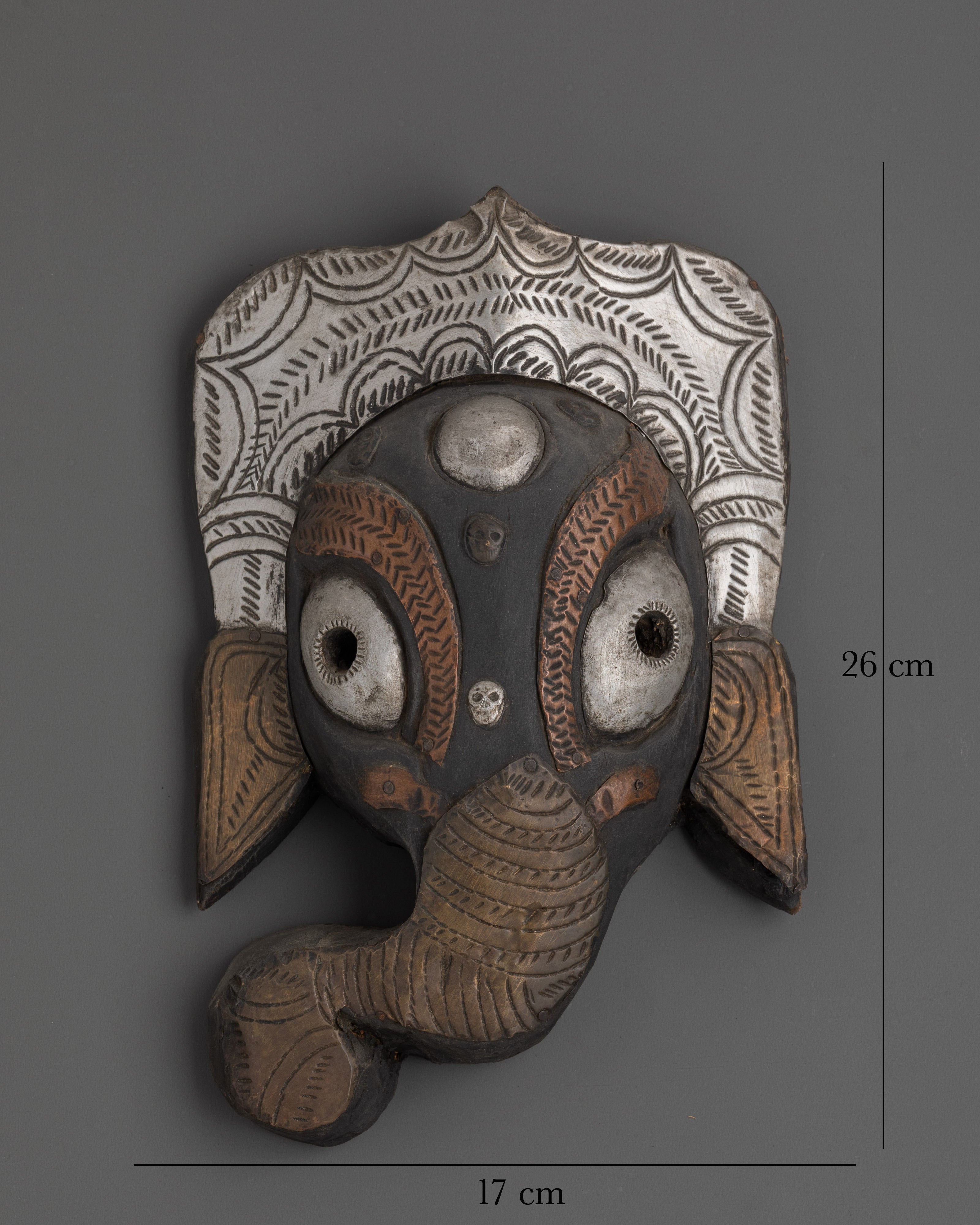 Wall Hanging Elephant Mask | Ganesha-Inspired Wall Hanging for Home Decor