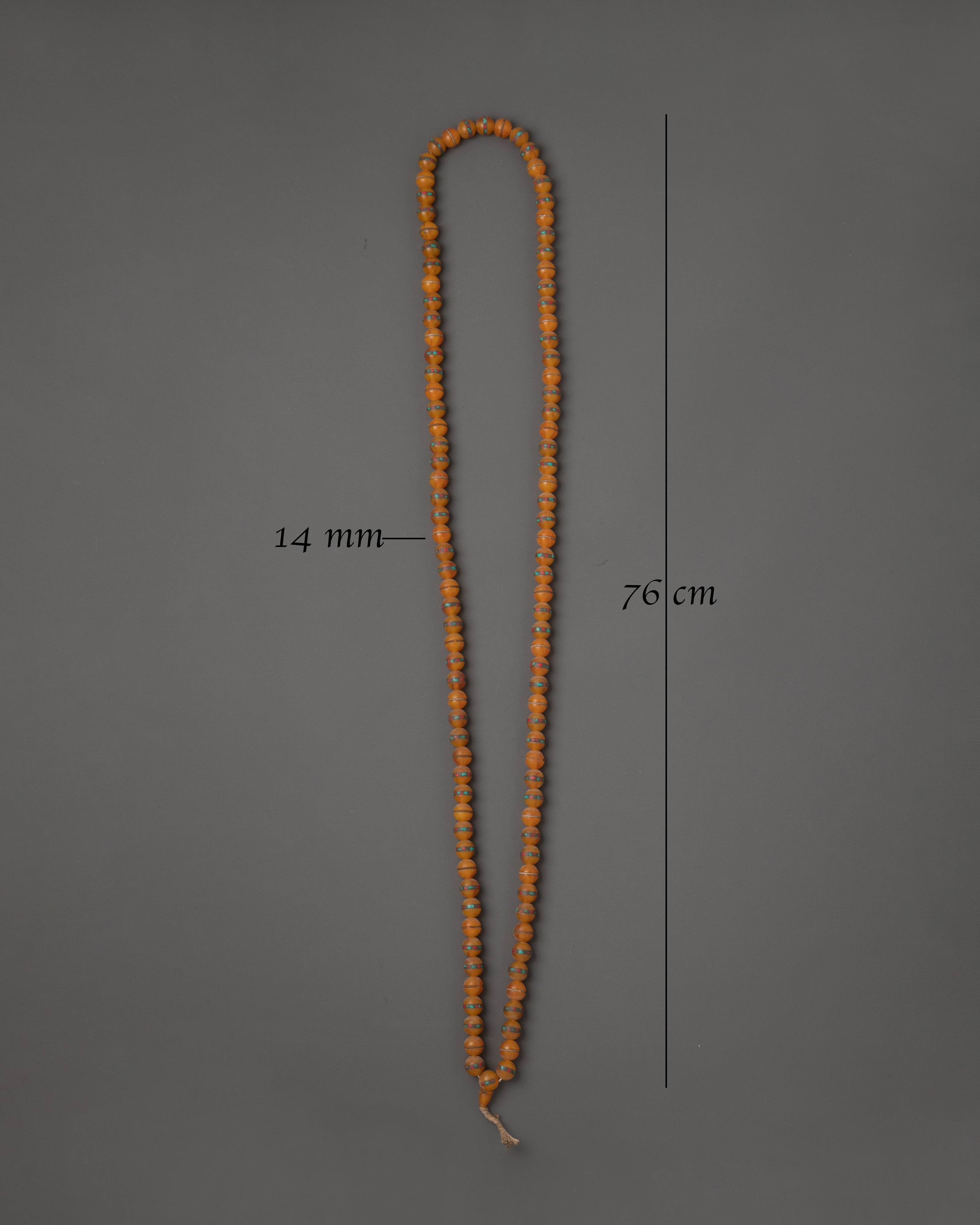 Amber Mala Necklace | 108 Beads Meditation Prayer Beads