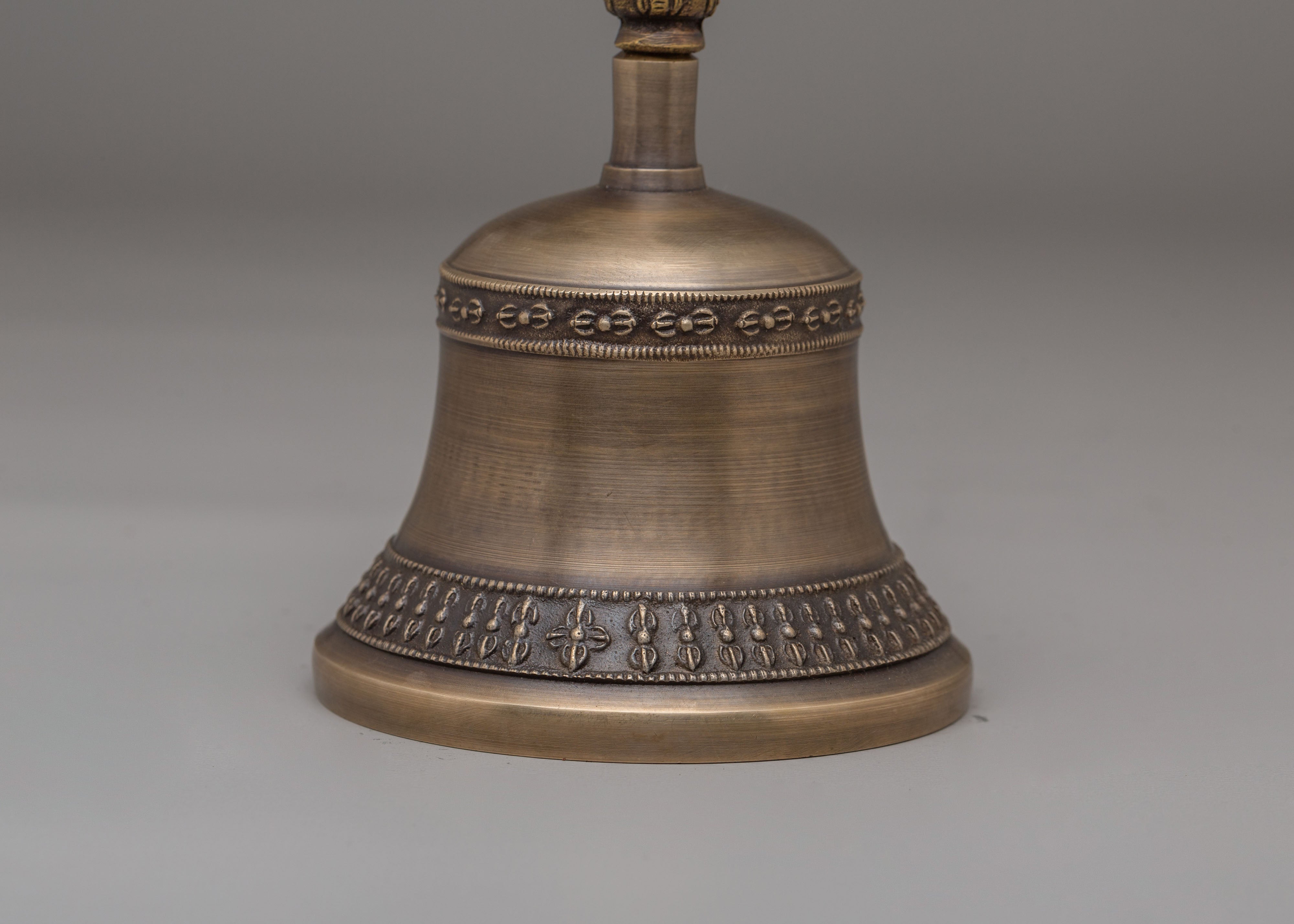 Handcrafted Buddhist Vajra and Bell Set | Tibetan Ritual Tools for Meditation and Altar Use