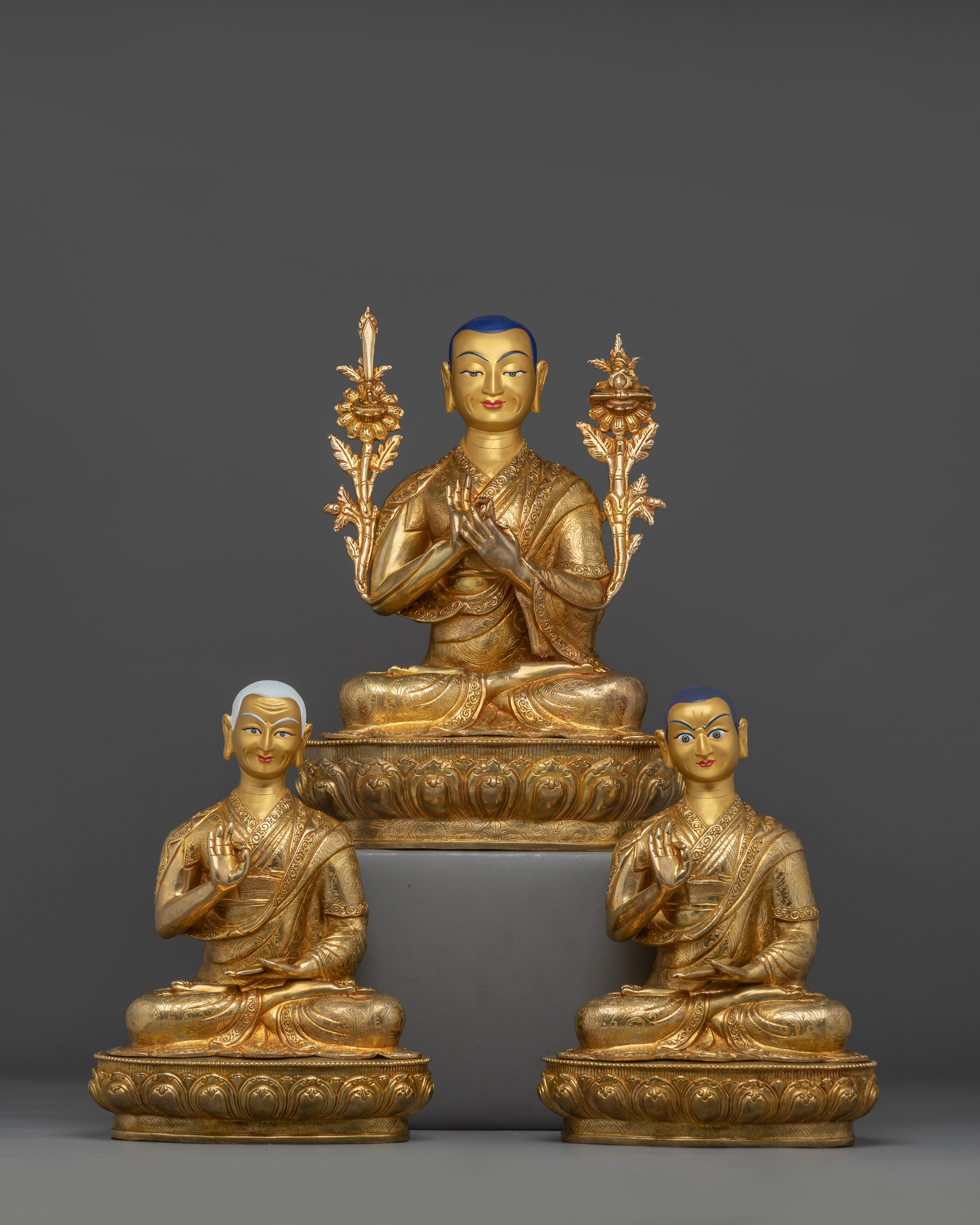 24k-gold-gilded-tshongkhapa-set