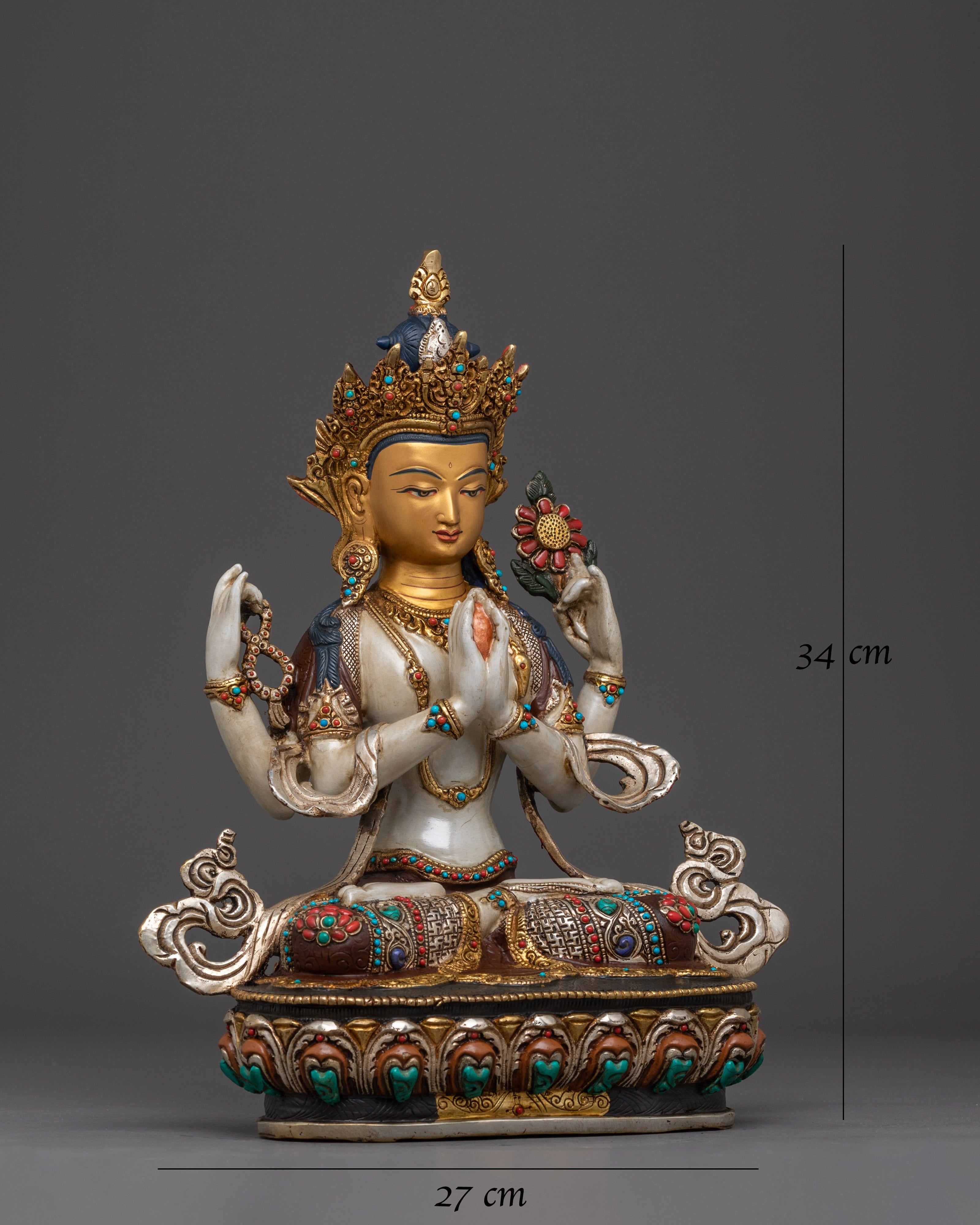sculpture-of-tibetan-deity-chenrezig