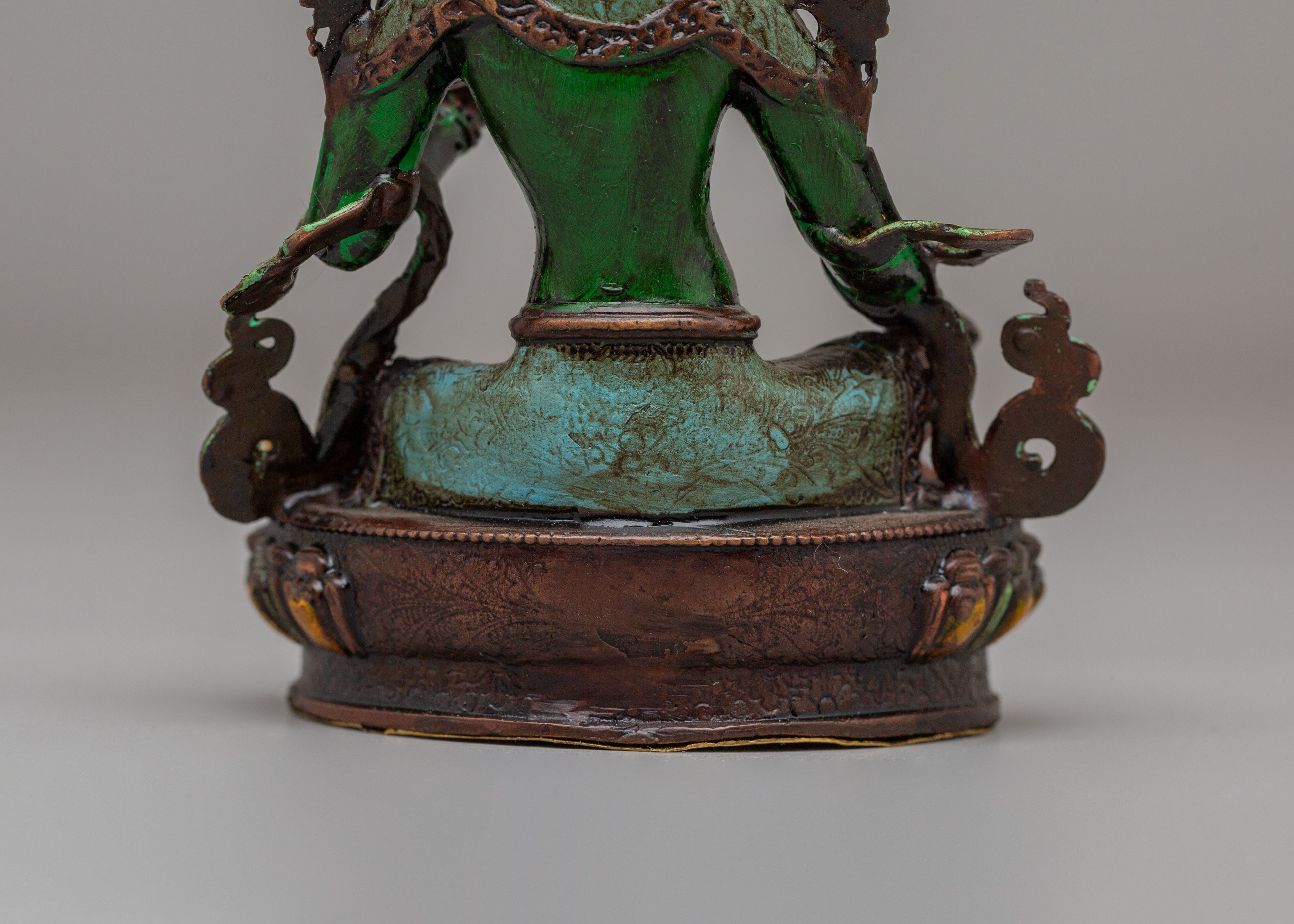 Traditional Green Tara Deity Statue | Himalayan Artwork