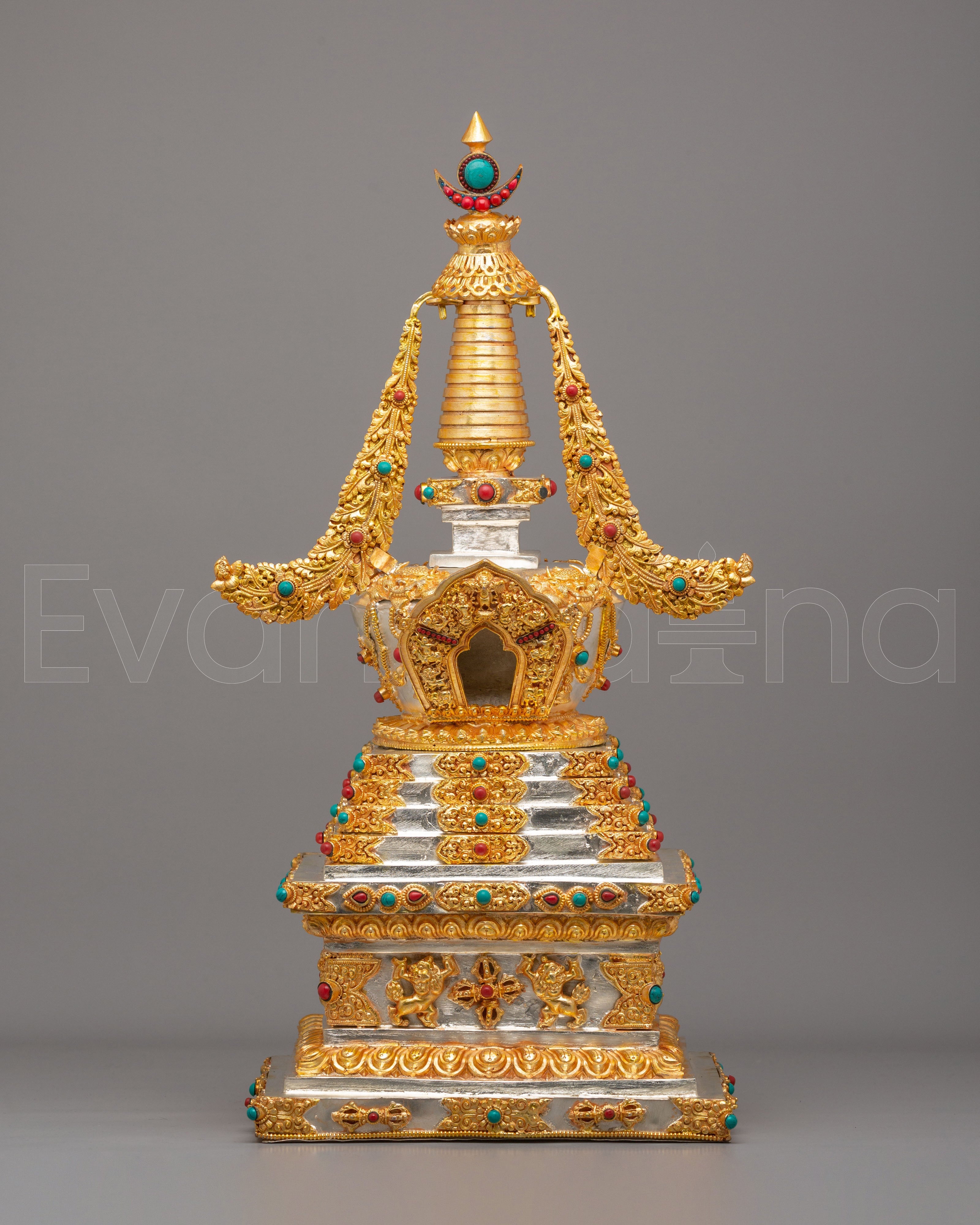 Handmade Tibetan Enlightenment Stupa