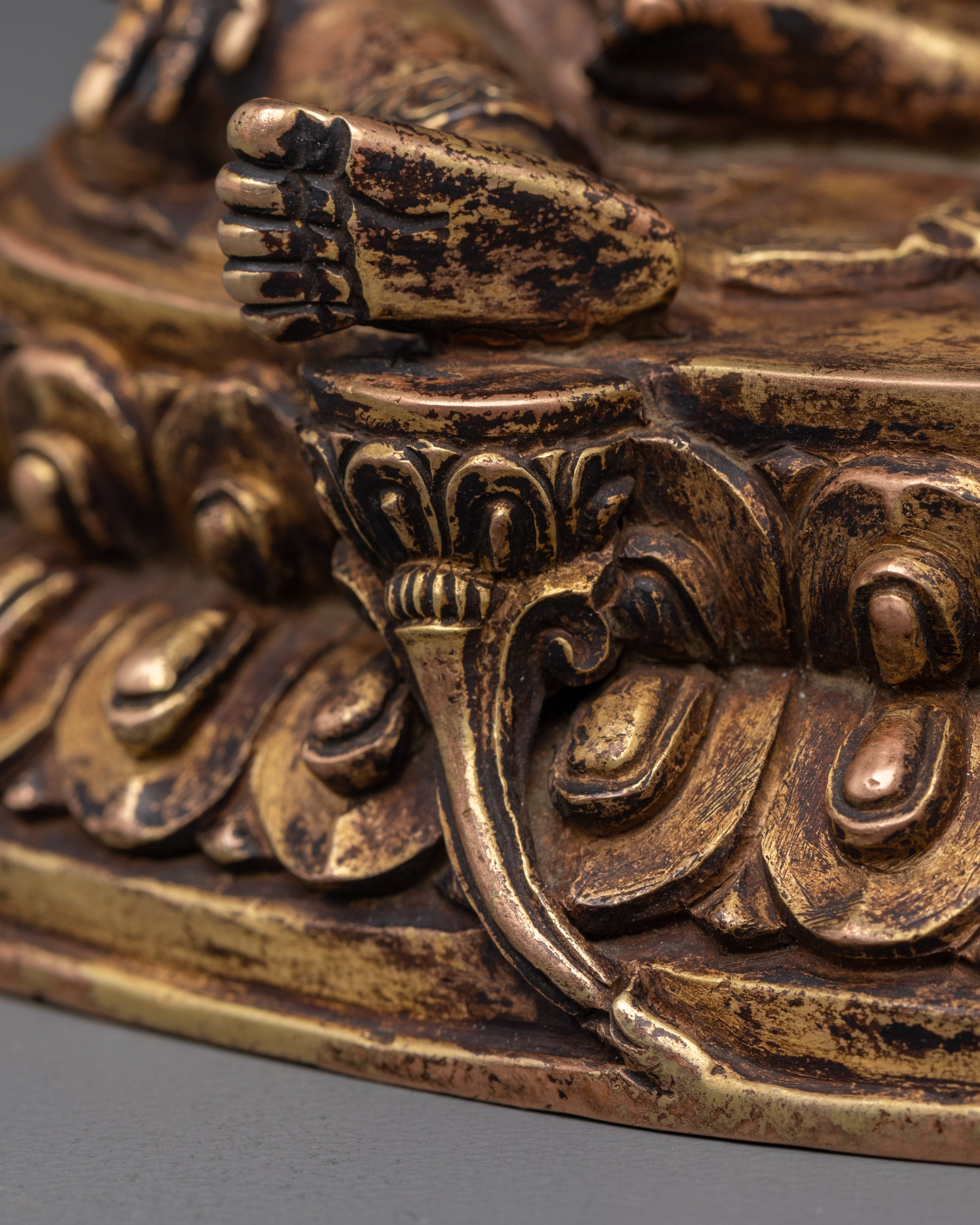 Handcrafted Green Tara Copper Statue | Tibetan Buddhist Goddess of Compassion